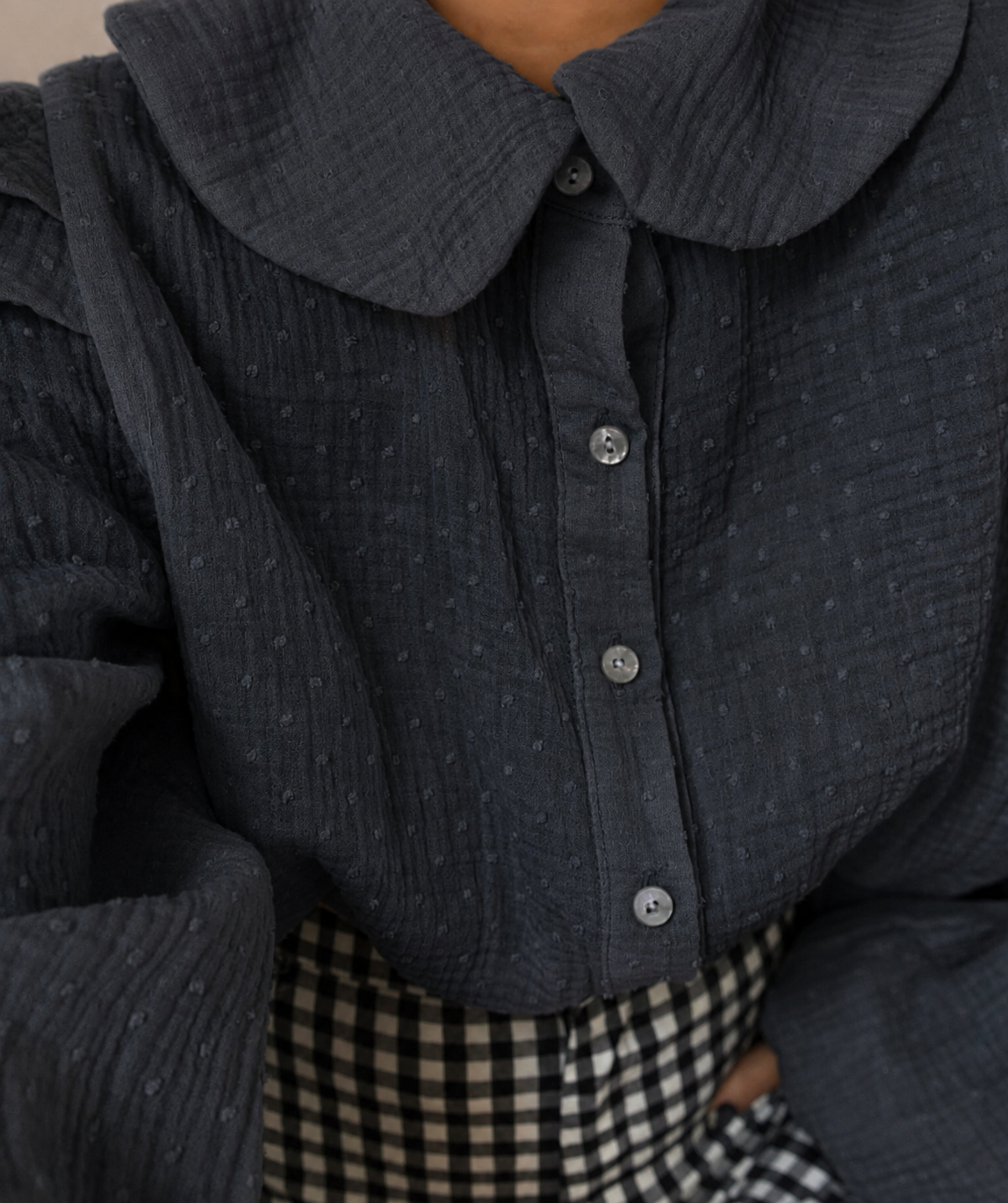 CAMISA JULIETA - PLUMETI GRIS
