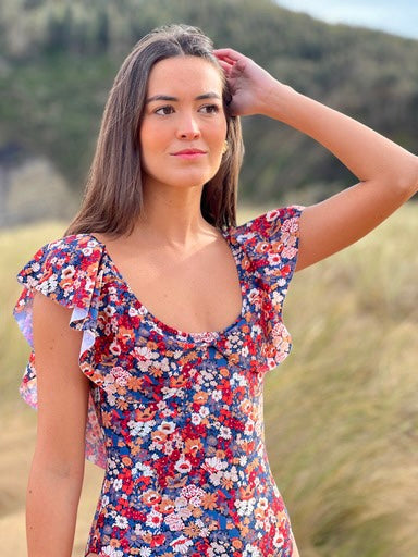 TRAJE DE BAÑO - GRETA - LIBERTY AZUL -