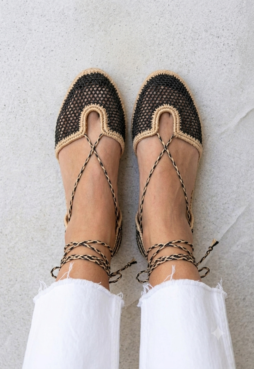 SANDALIAS TULUM - NEGRO Y CRUDO