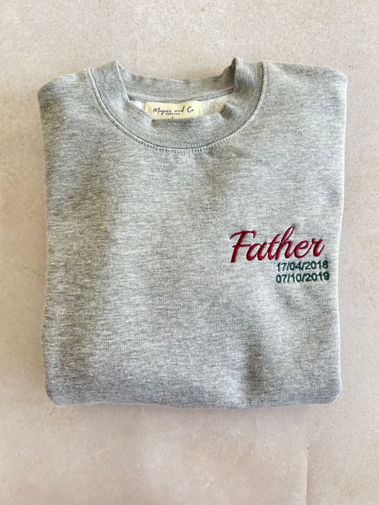 SUDADERA FATHER - PERSONALIZADA -