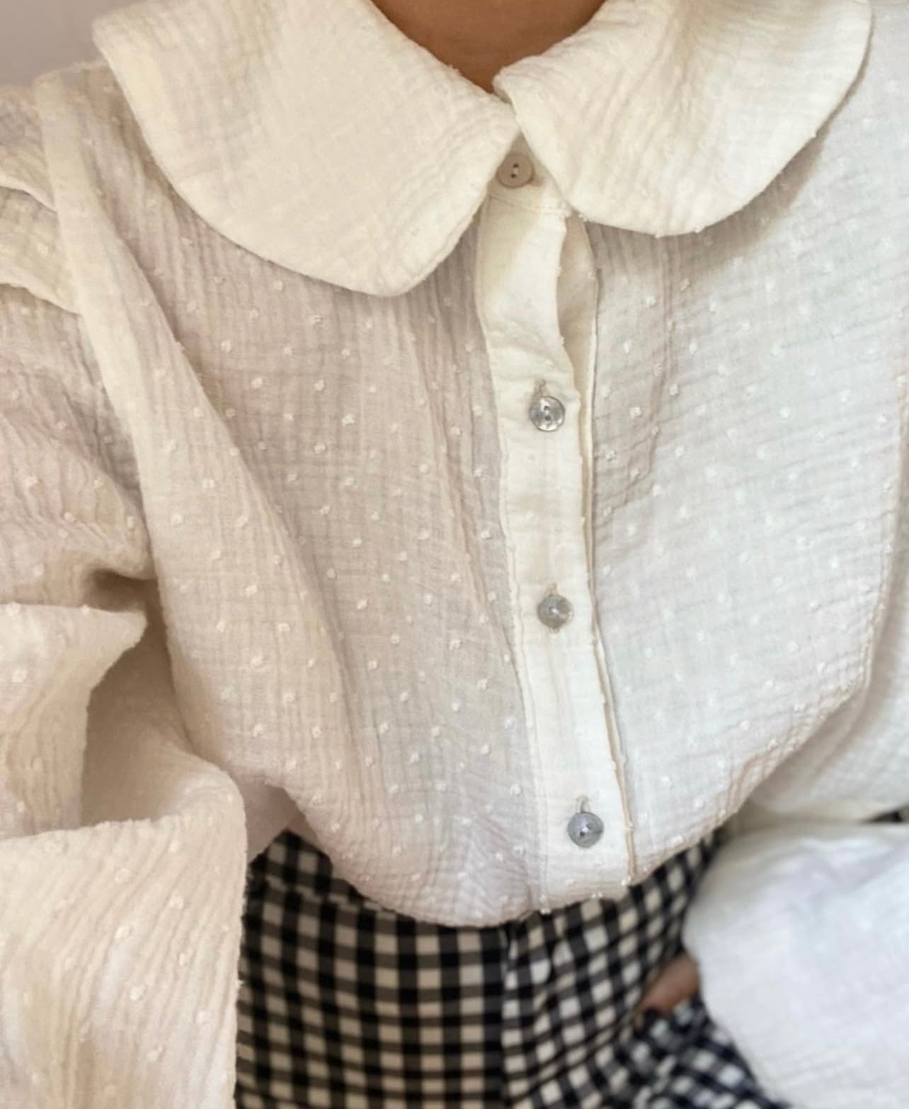 CAMISA JULIETA - PLUMETI BLANCO - PREORDER 1 SEPTIEMBRE