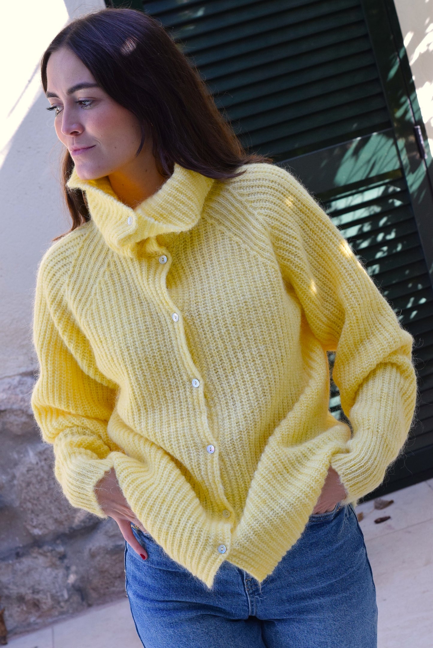 CHAQUETA MARTINA LANA - AMARILLO - PREORDER 31 OCTUBRE