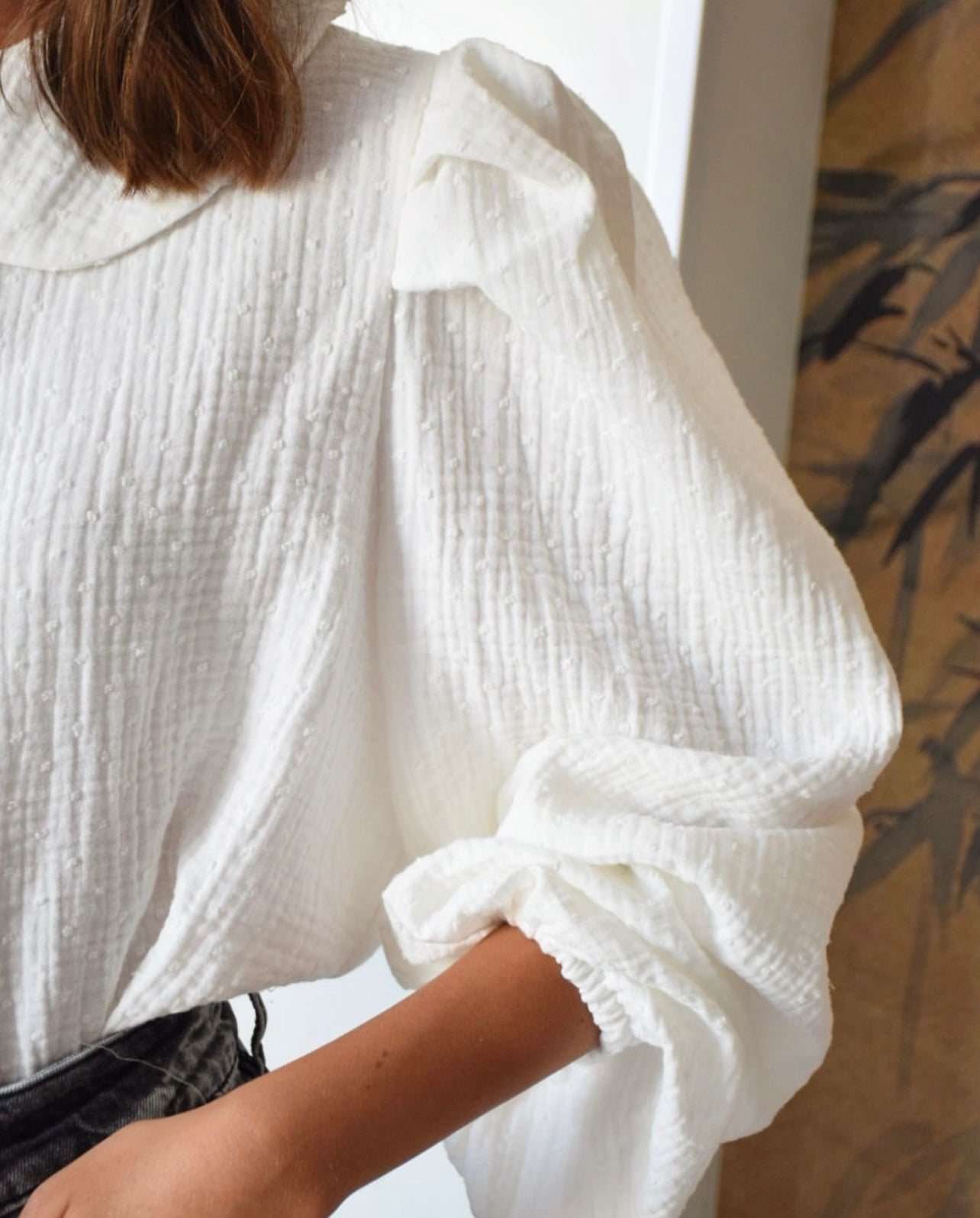 CAMISA JULIETA - PLUMETI BLANCO - PREORDER 1 SEPTIEMBRE