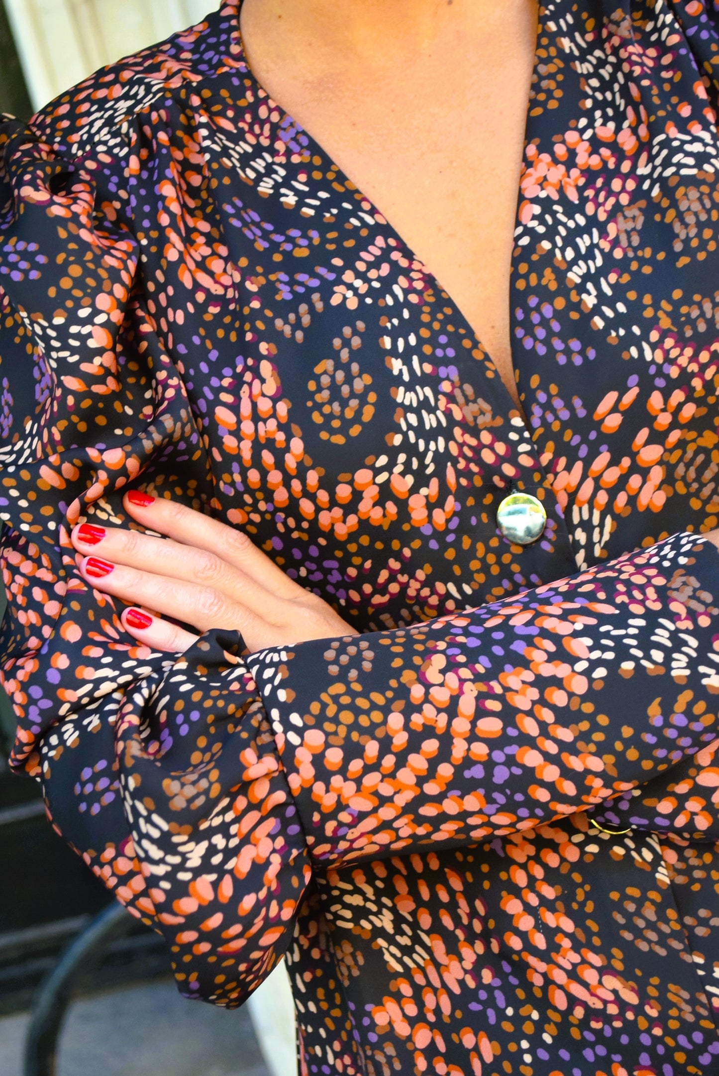 VESTIDO FABIOLA - MOTAS COLORES -
