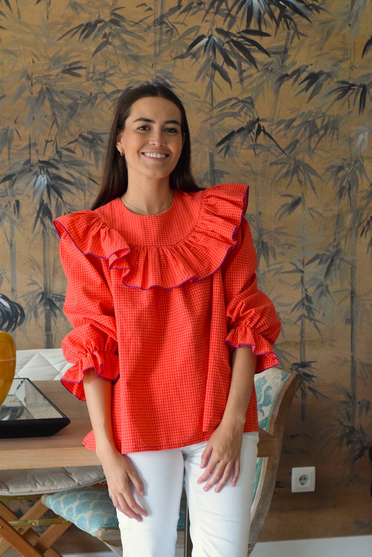 BLUSA CONSTANZA - MINIVICHY ROJO - PREORDER 3 SEPTIEMBRE