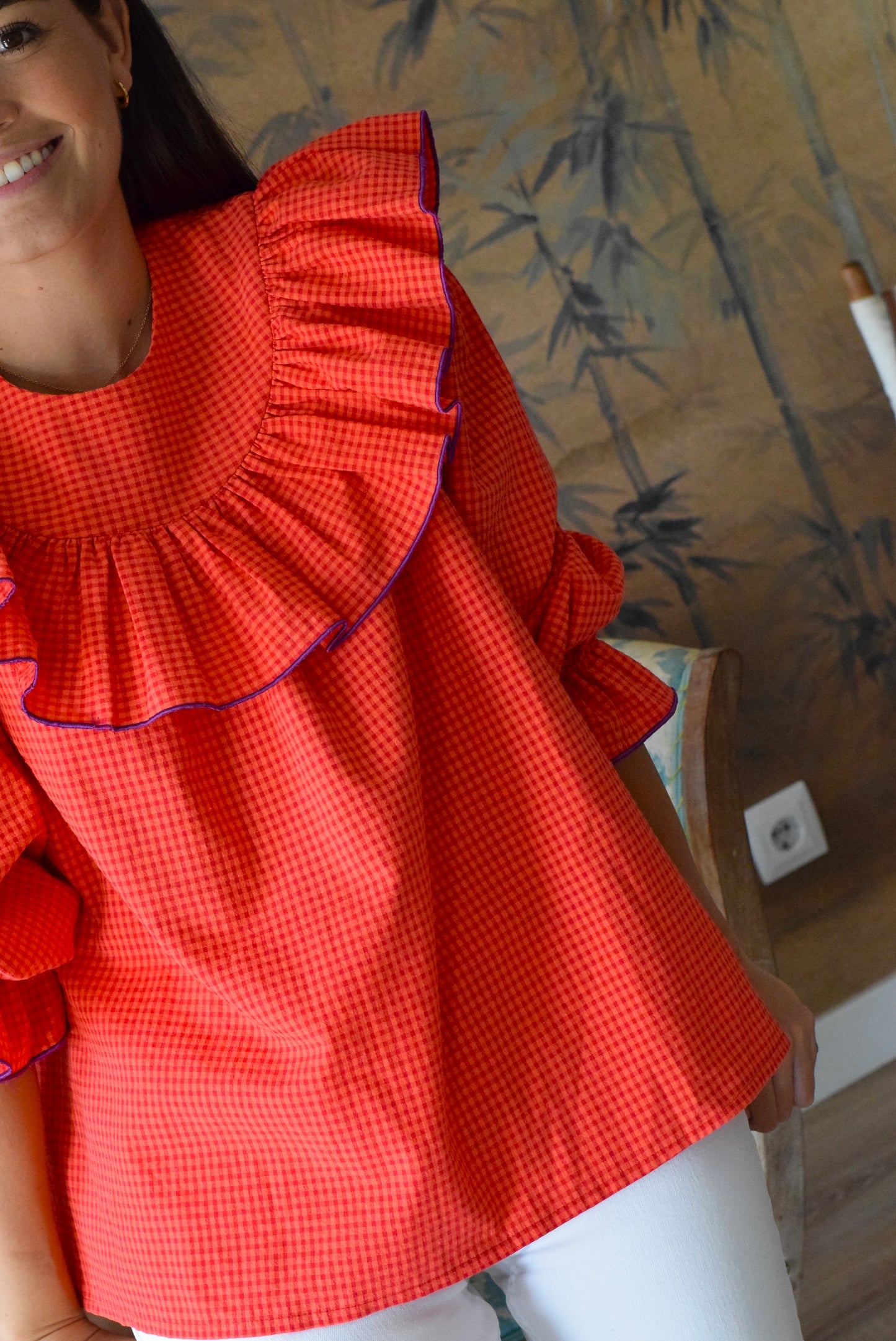 BLUSA CONSTANZA - MINIVICHY ROJO - PREORDER 3 SEPTIEMBRE