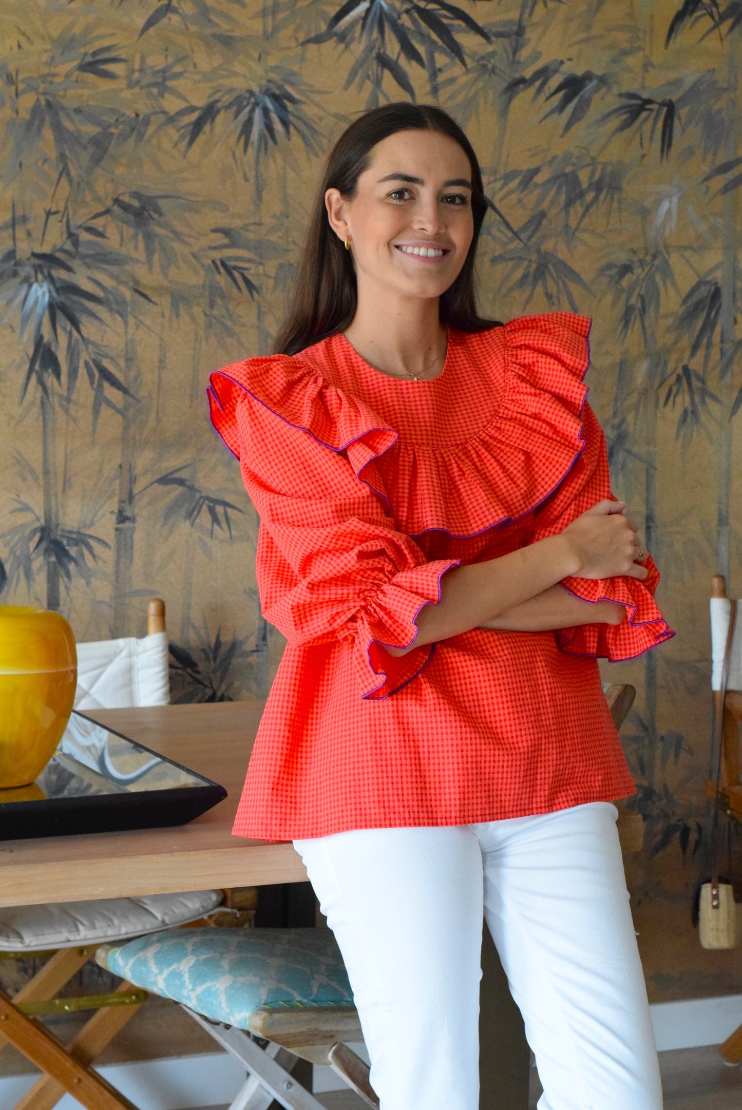 BLUSA CONSTANZA - MINIVICHY ROJO - PREORDER 3 SEPTIEMBRE
