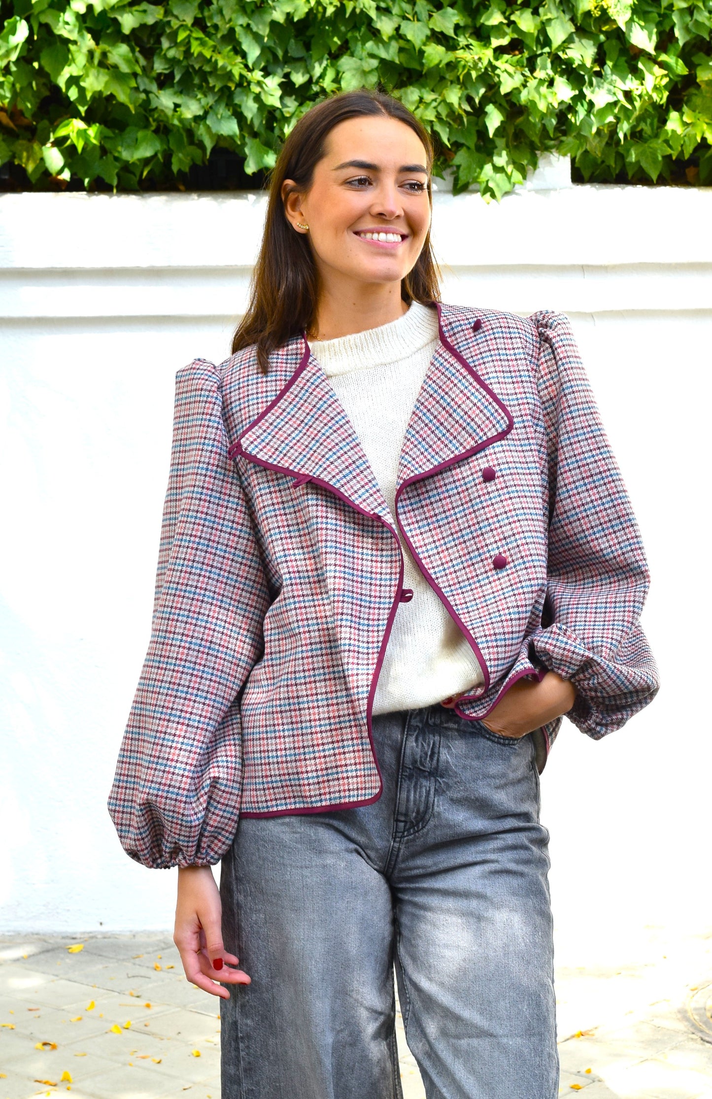 CHAQUETA SIMONA - GRANATE - PREORDER 20 OCTUBRE
