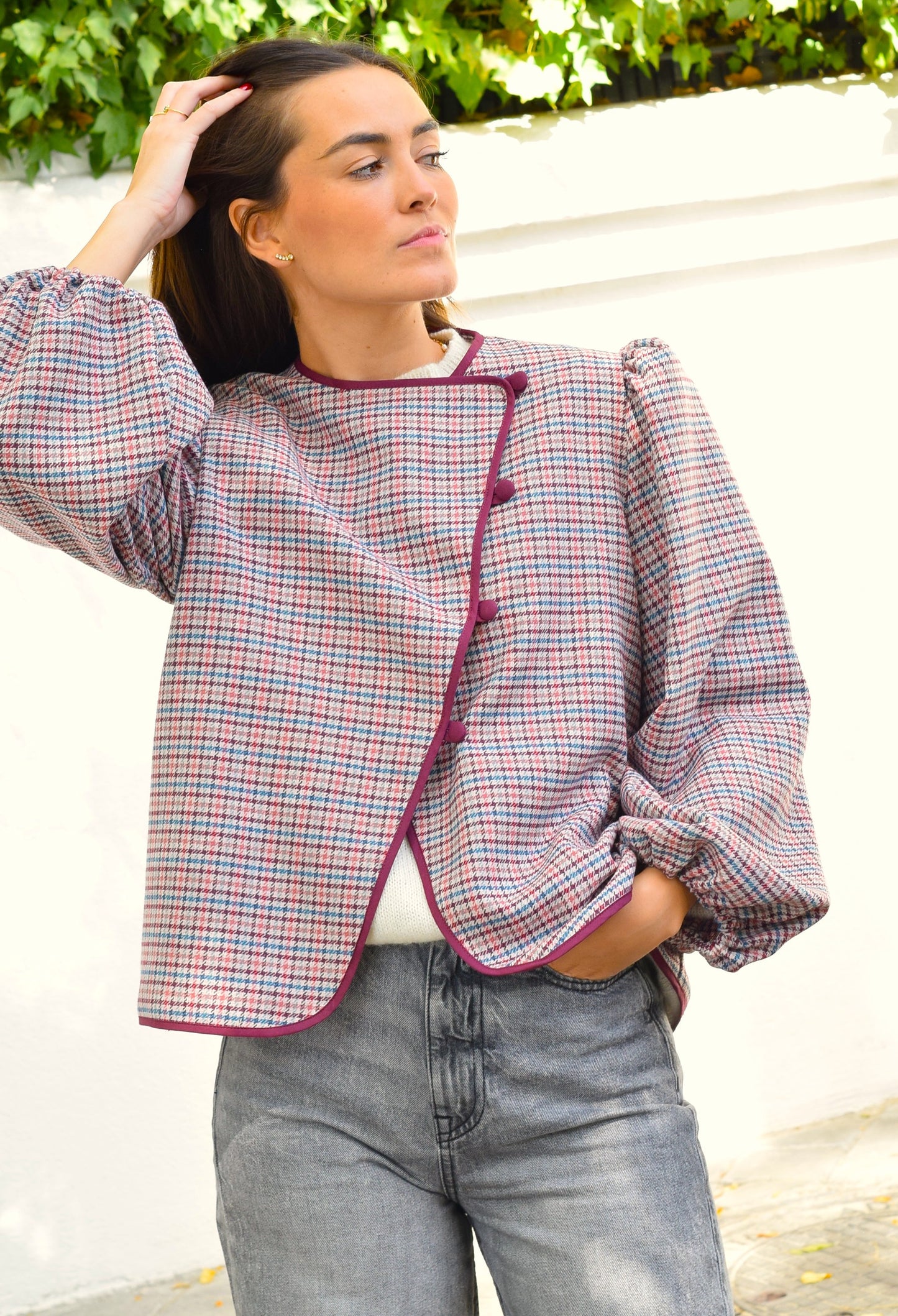 CHAQUETA SIMONA - GRANATE - PREORDER 20 OCTUBRE