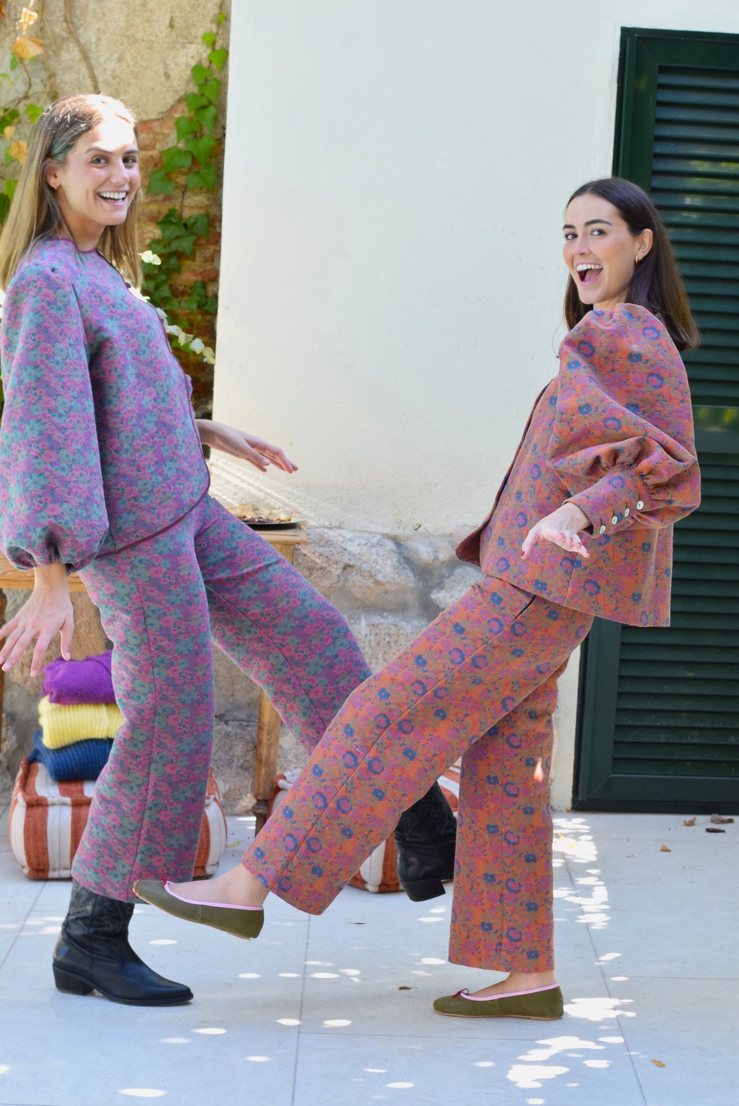 PANTALONES SOL - FLOR ROSA - PREORDER 26 NOVIEMBRE