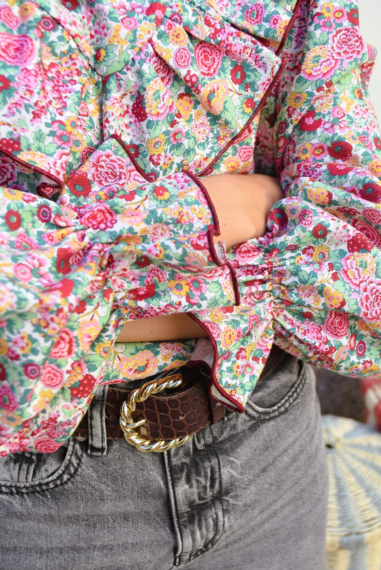 BLUSA ALBERTA - LIBERTY FRAMBUESA -