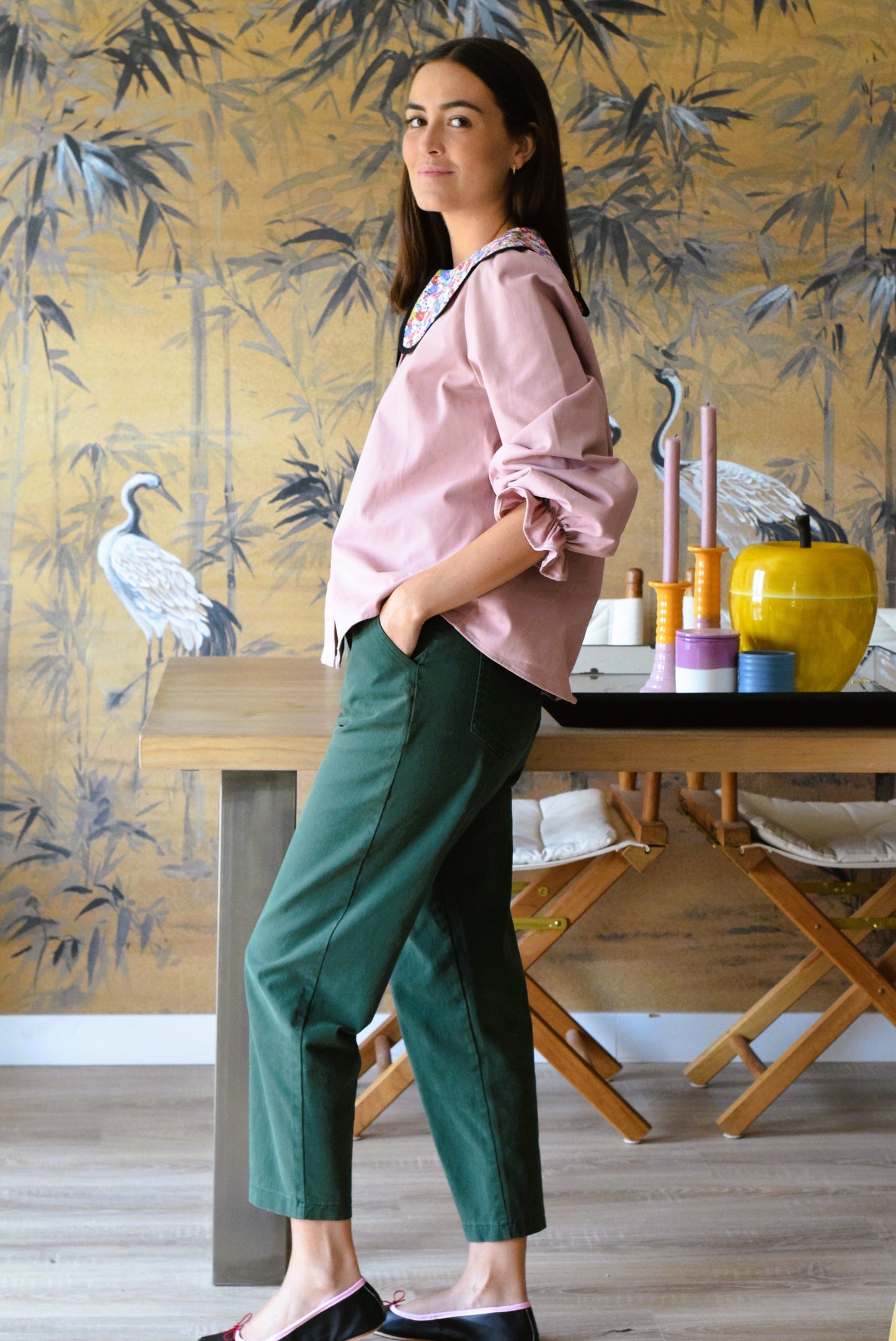 BLUSA VALENTINA - ROSA CON LIBERTY - PREORDER 5 SEPTIEMBRE