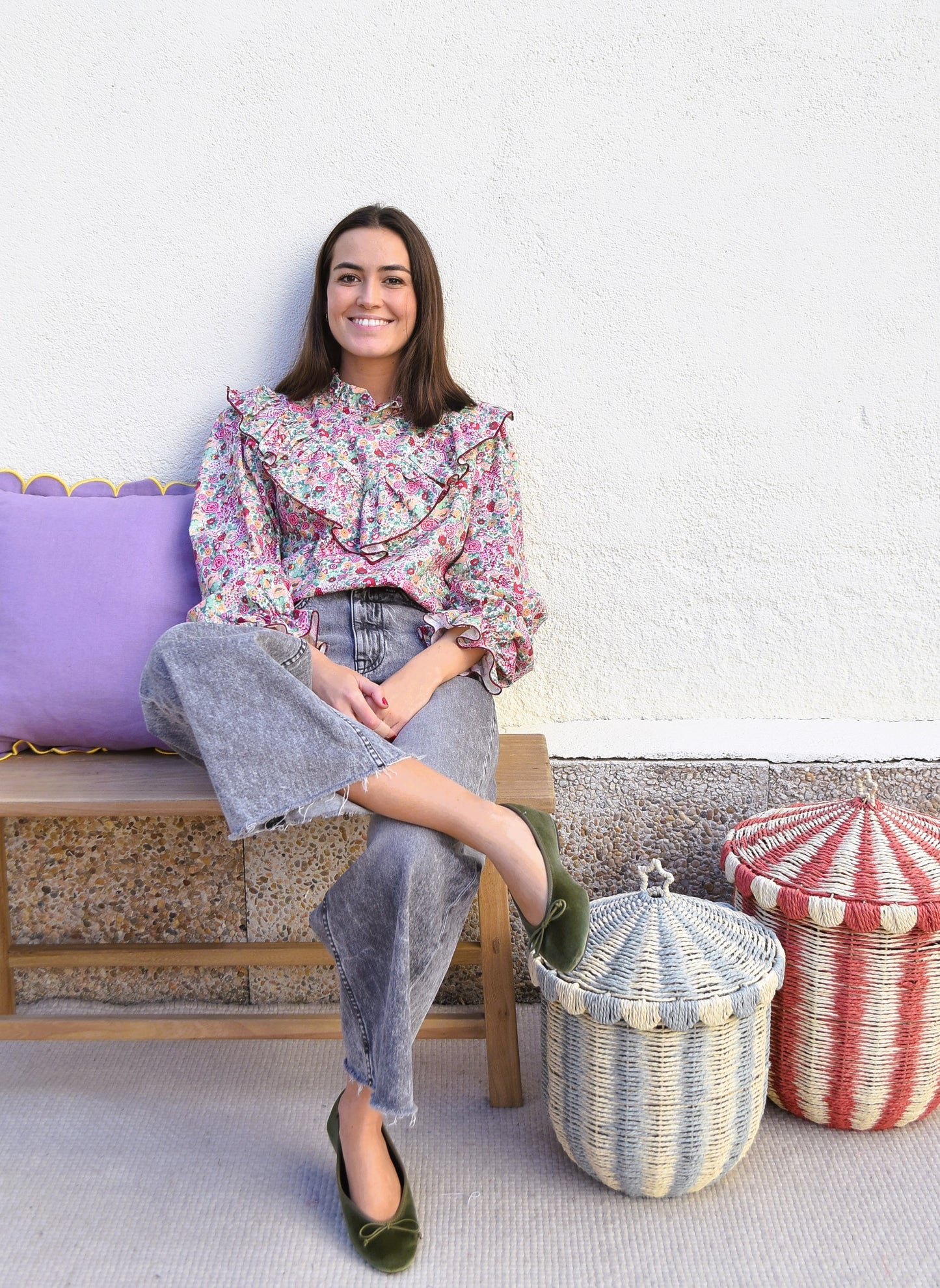 ALBERTA BLOUSE - MINIVICHY YELLOW -