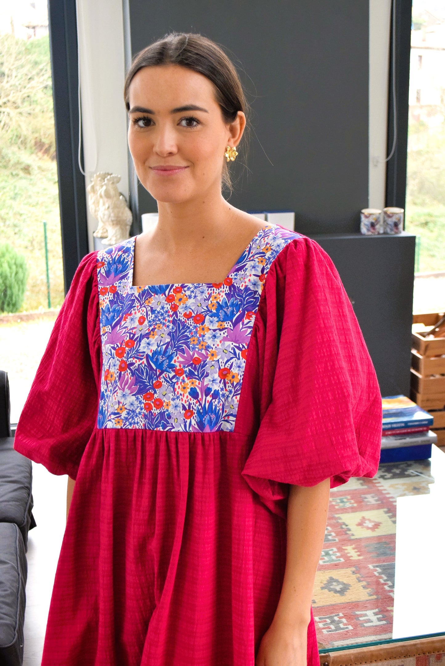 SIMONETA DRESS - FUCHSIA -