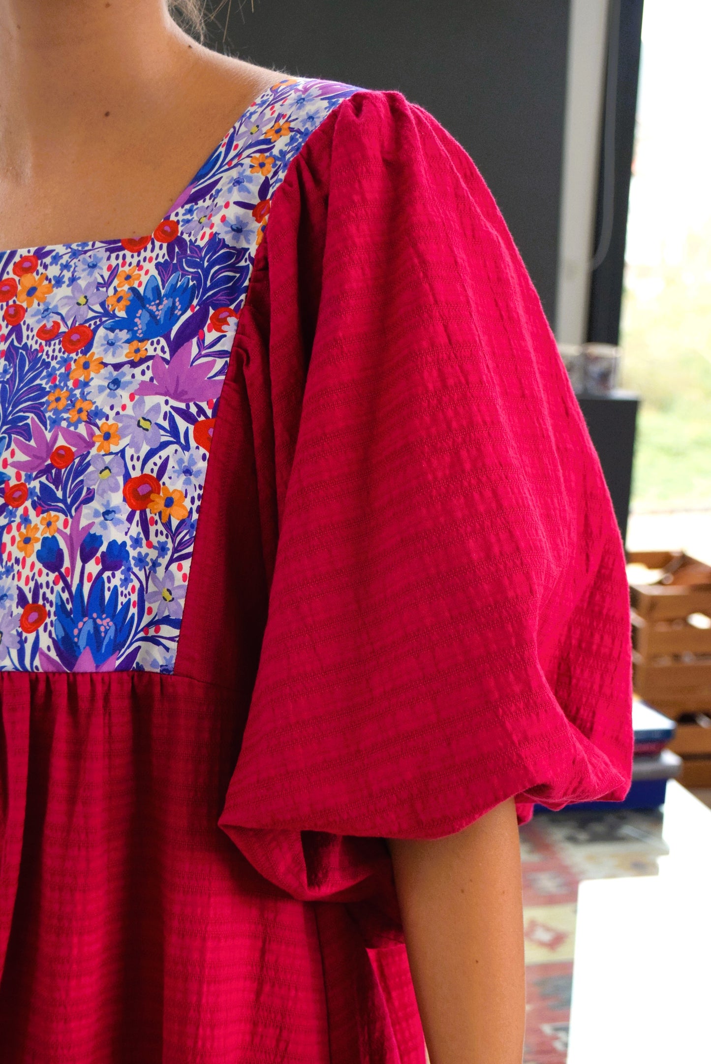 SIMONETA DRESS - FUCHSIA -