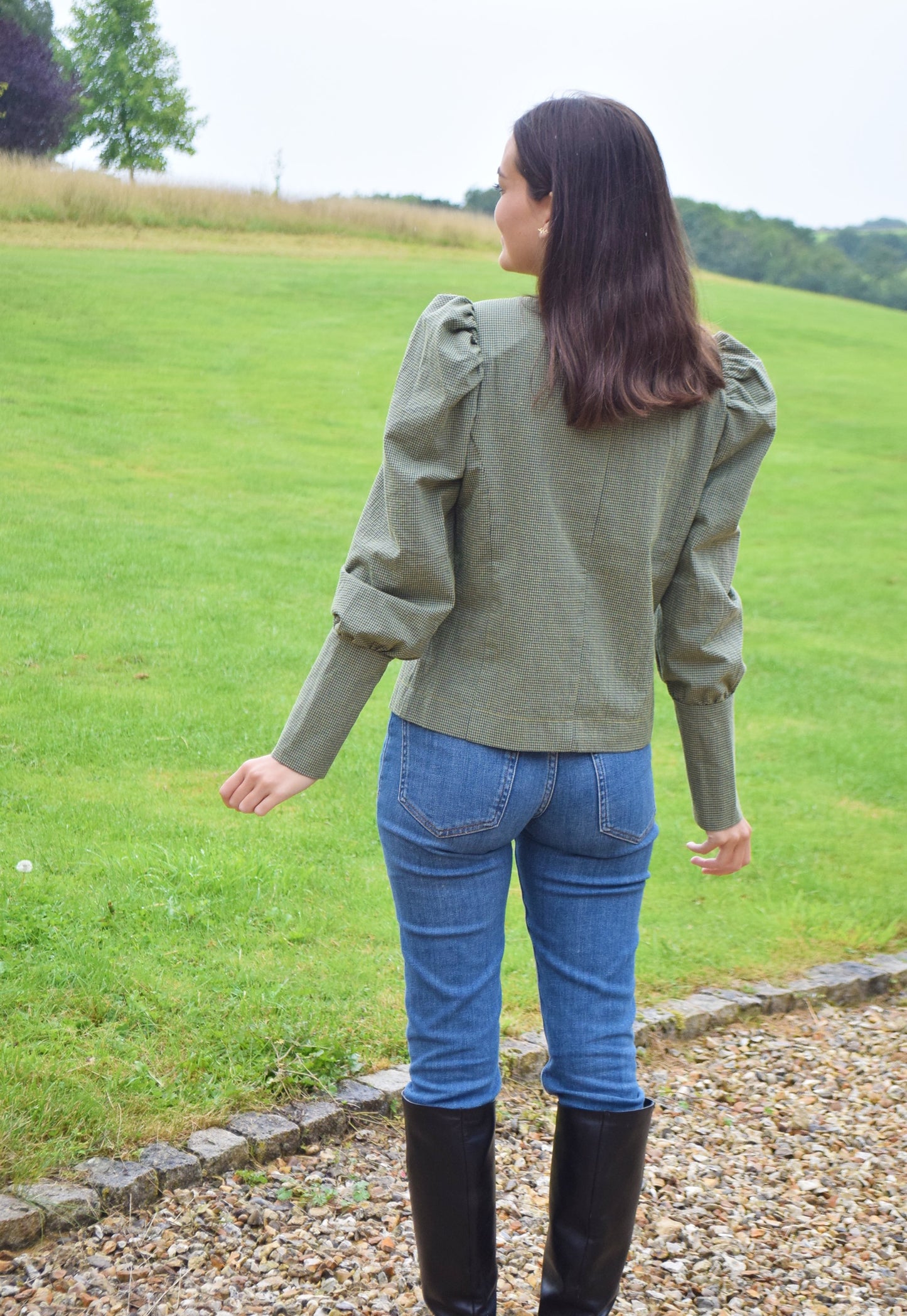 BLUSA FABIOLA - MINIVICHY VERDE Y AZUL -