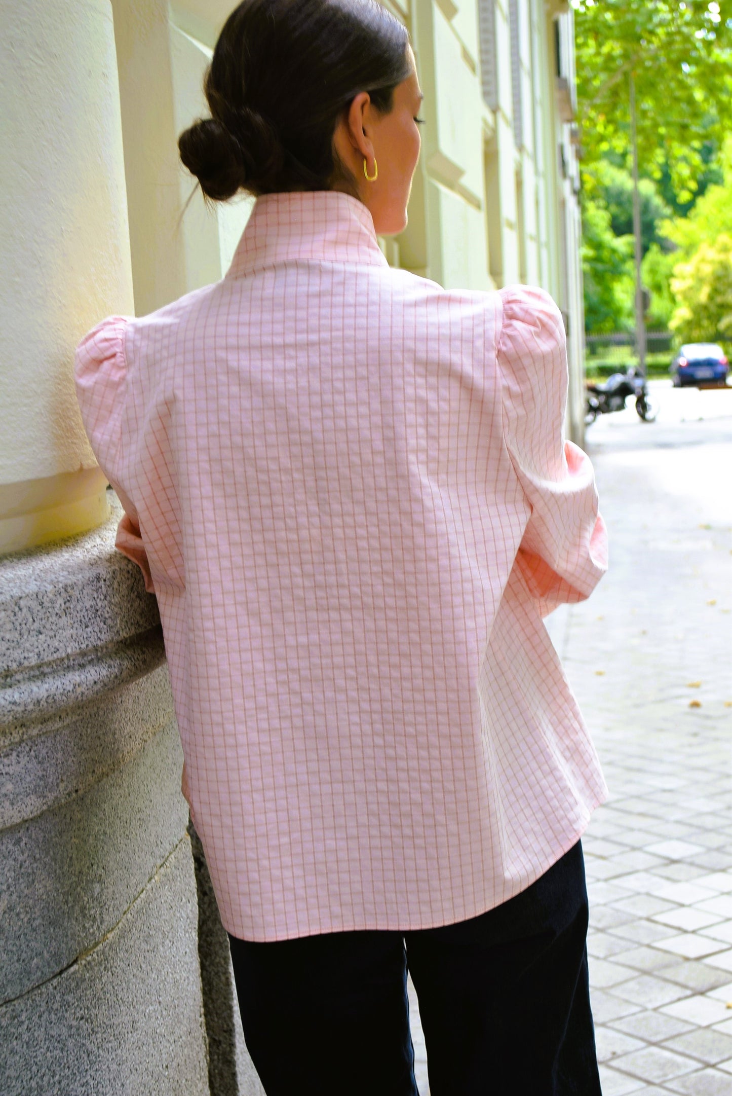 BLUSA VICTORIA - CUADROS ROSA - PREORDER 10 FEBRERO