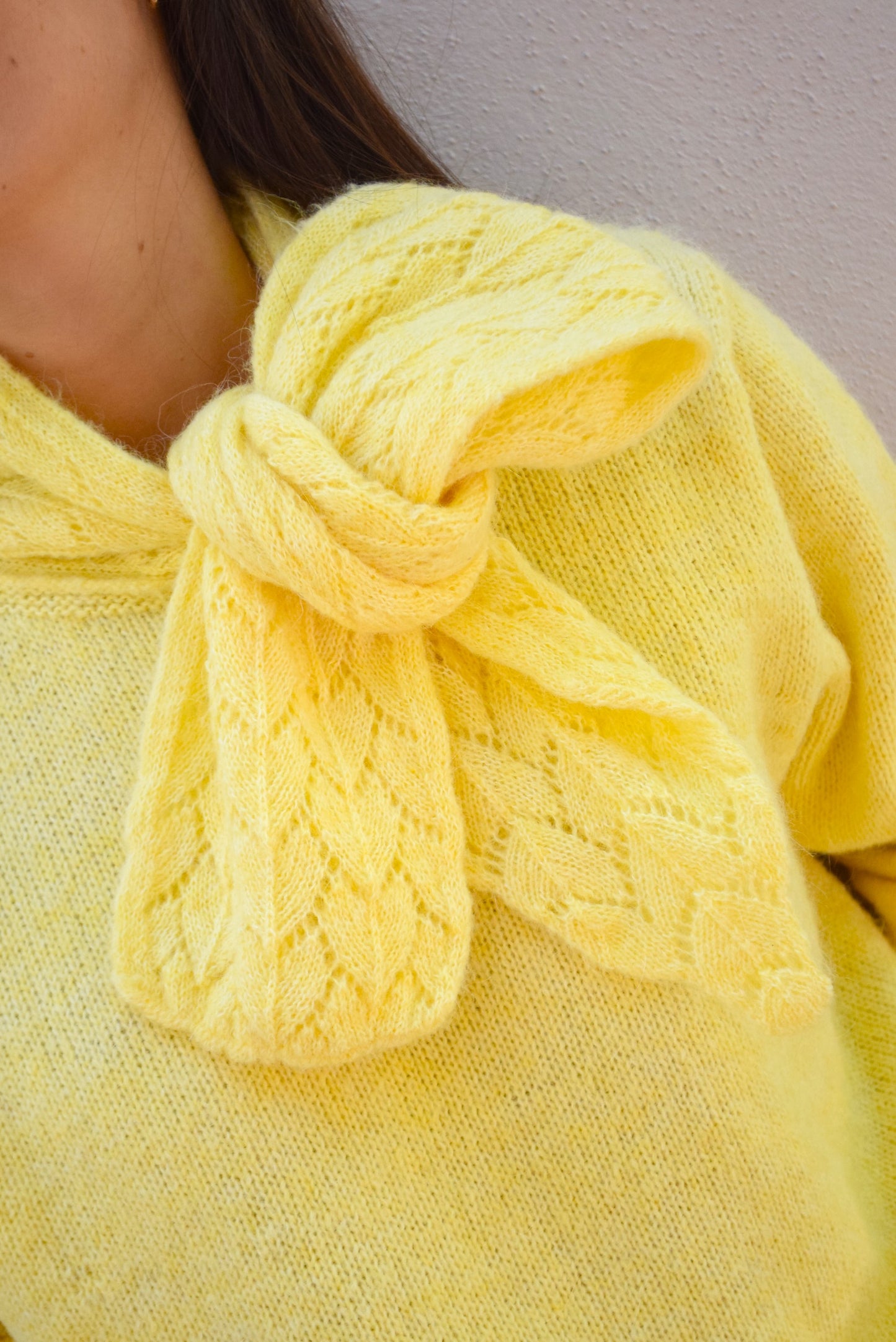 JERSEY LUISA - MOHAIR AMARILLO -