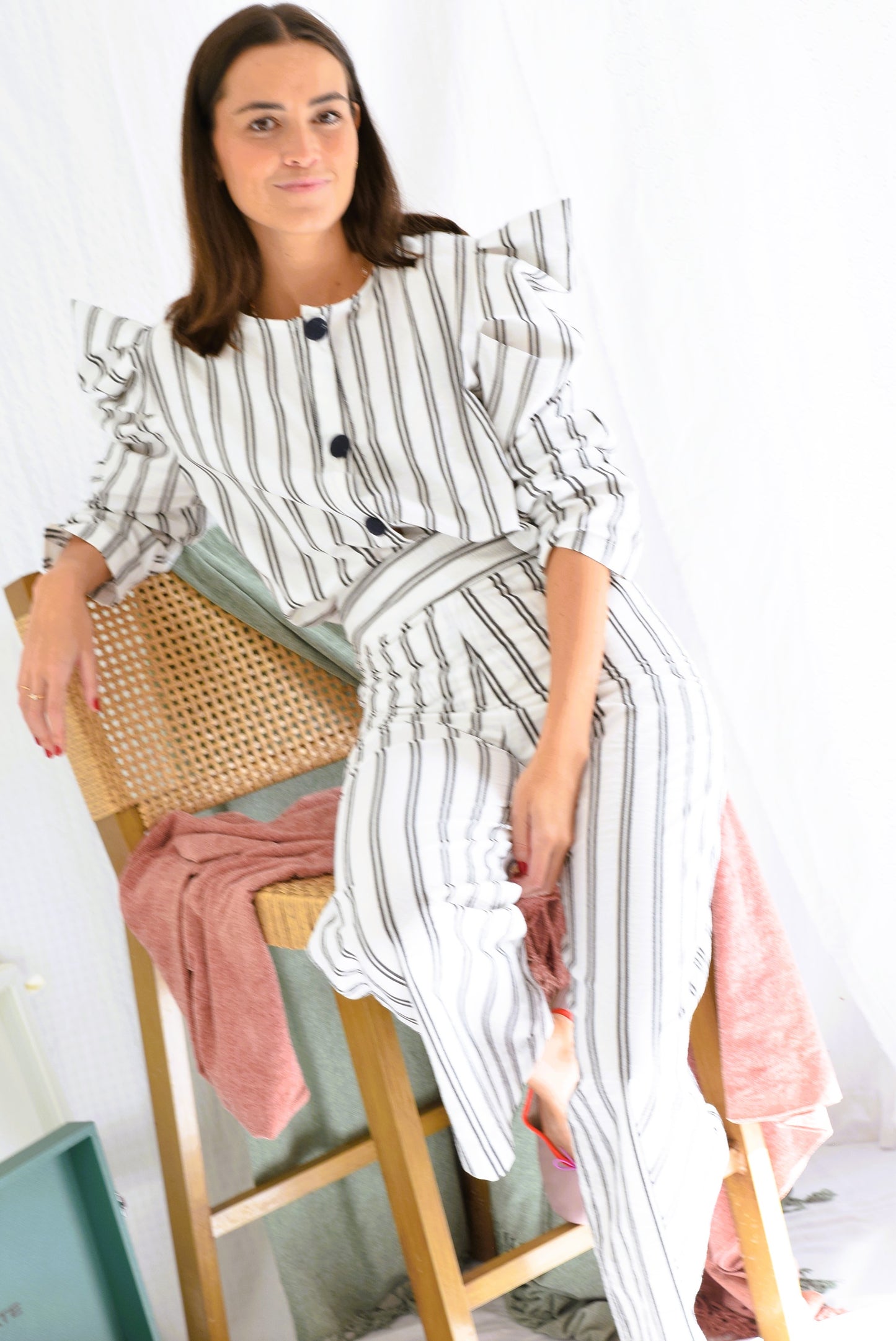 SOBRECAMISA BEGOÑA - RAYAS NEGRAS