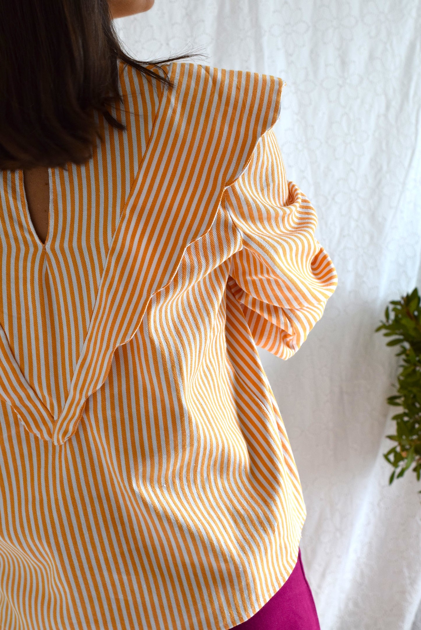 BLUSA LOLA - RAYAS SALMÓN