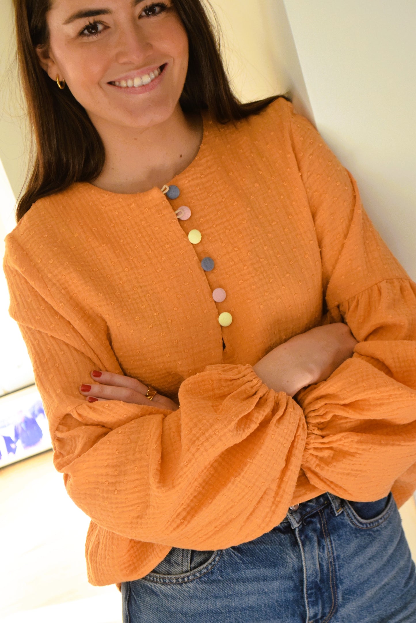 BLUSA GENOVEVA - PLUMETI MANGO -