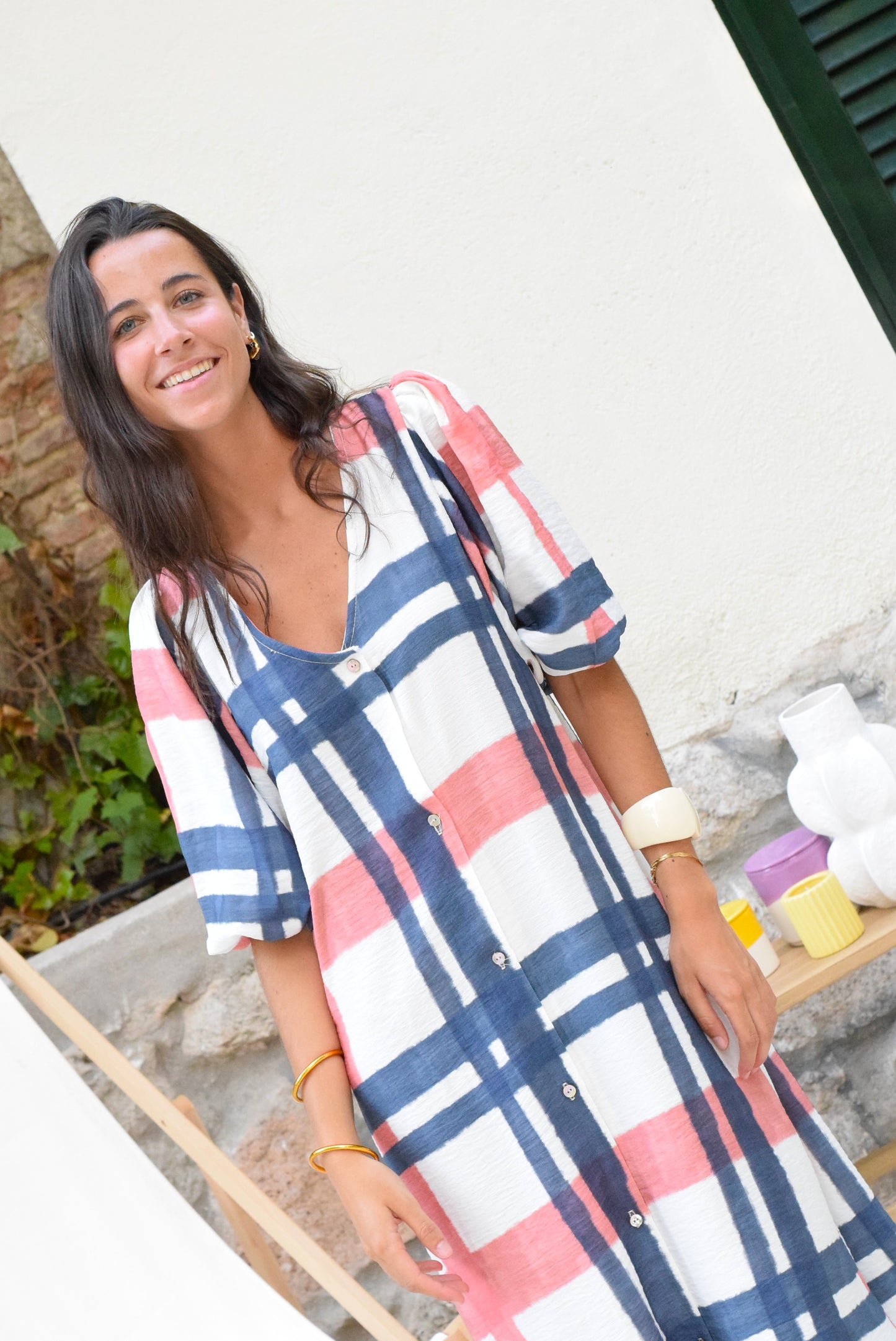 VESTIDO EUGENIA - CUADRO GRANDE - PREORDER 30 JULIO