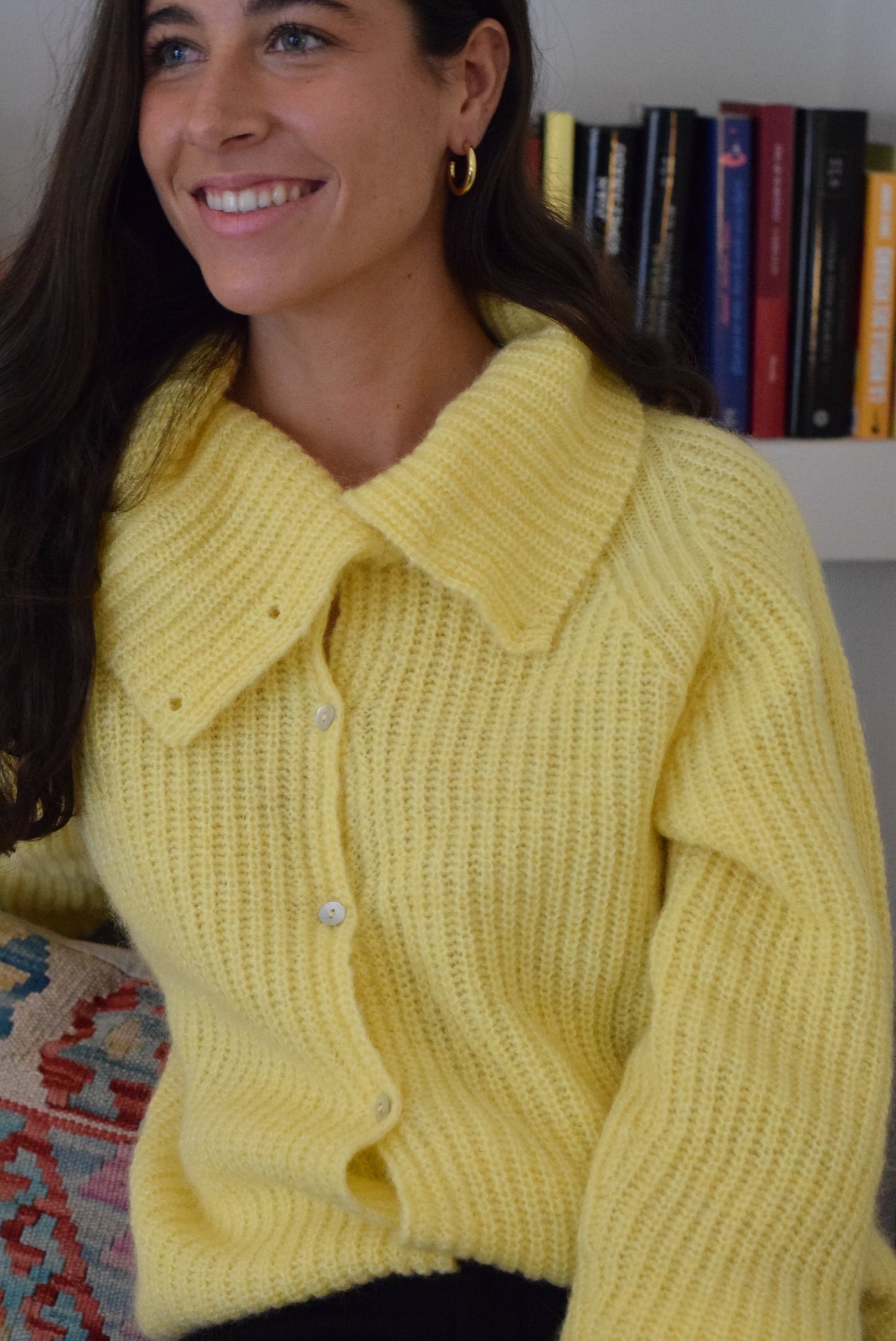 CHAQUETA MARTINA LANA - AMARILLO -