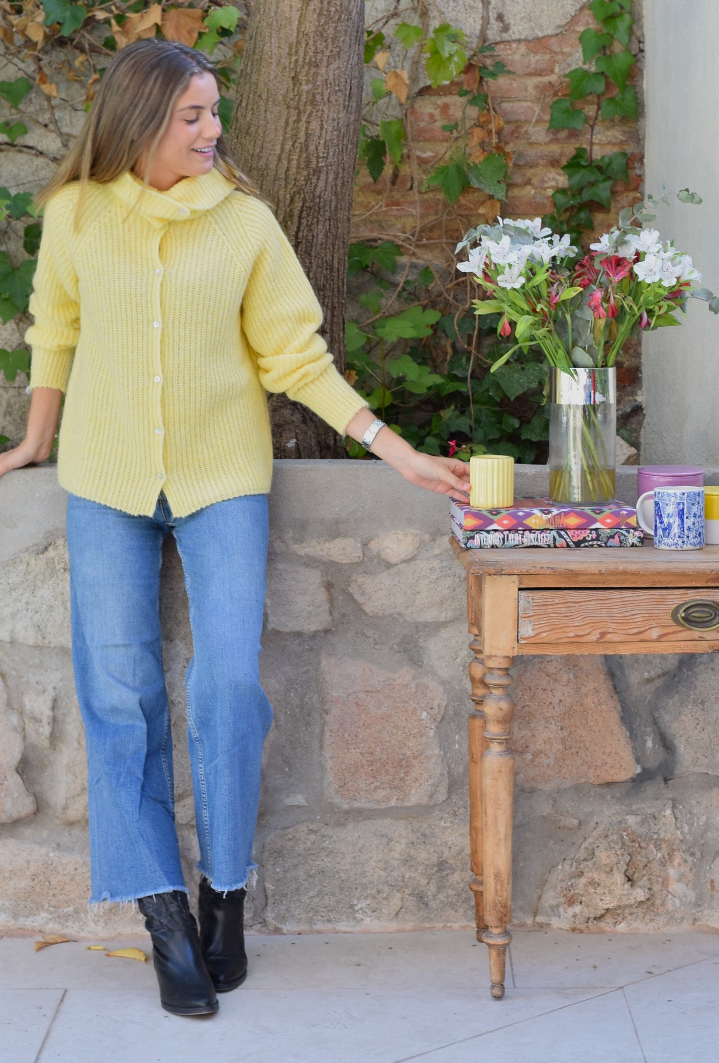 CHAQUETA MARTINA LANA - AMARILLO - PREORDER 31 OCTUBRE