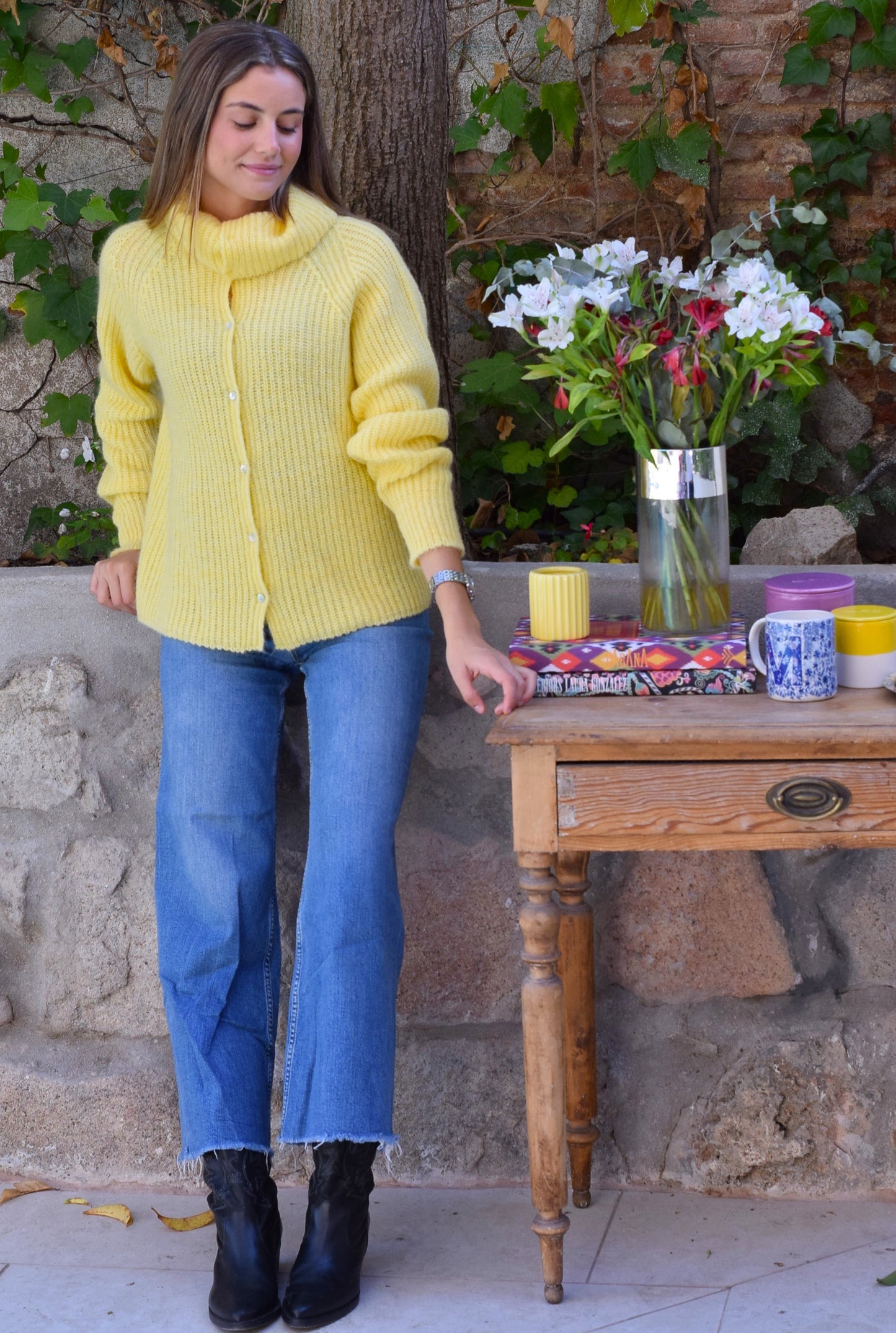 CHAQUETA MARTINA LANA - AMARILLO - PREORDER 31 OCTUBRE