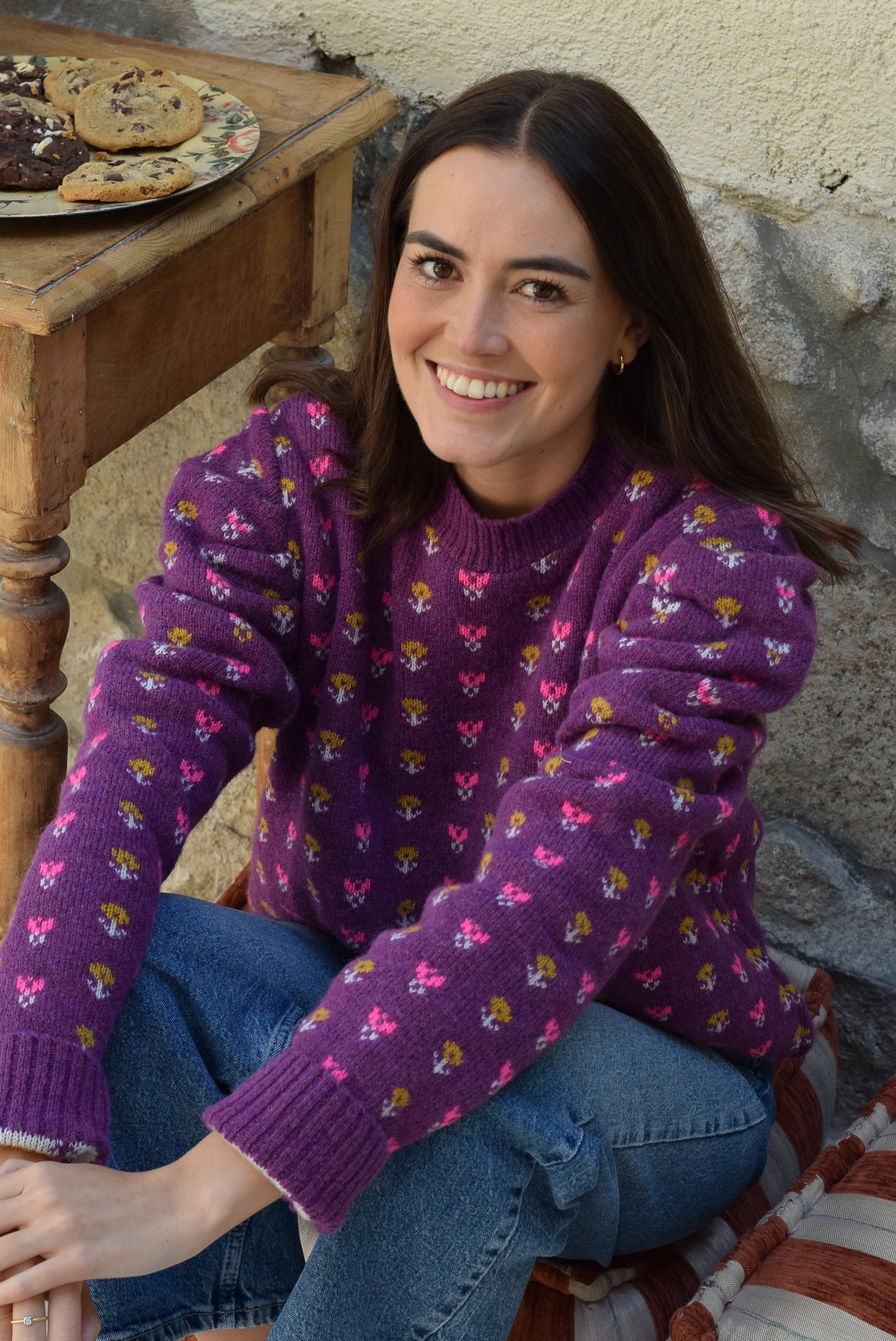 JERSEY NONA LANA - MORADO CON FLORES - PREORDER 31 OCTUBRE