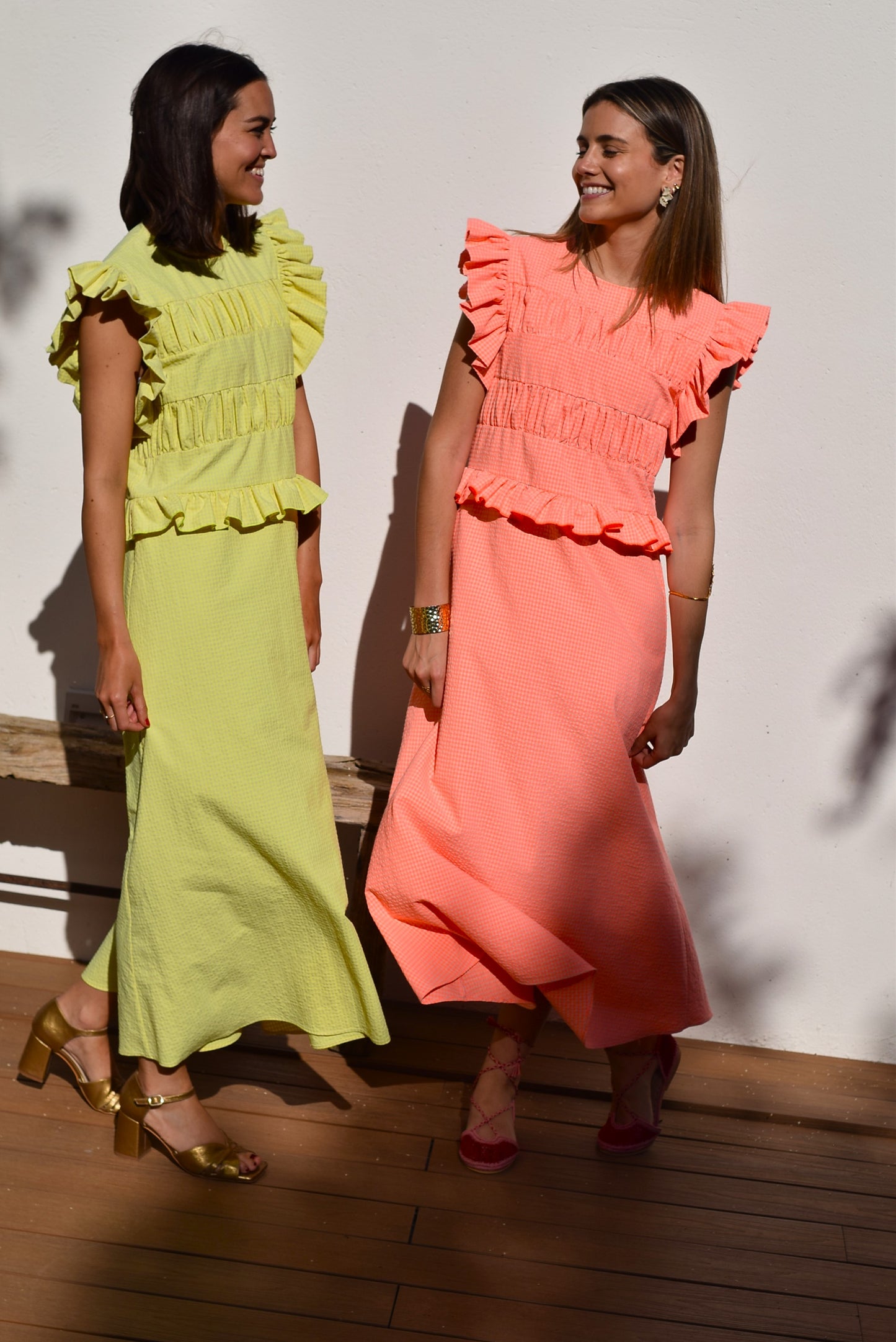 VESTIDO MARCELA - MINIVICHY FLUOR NARANJA