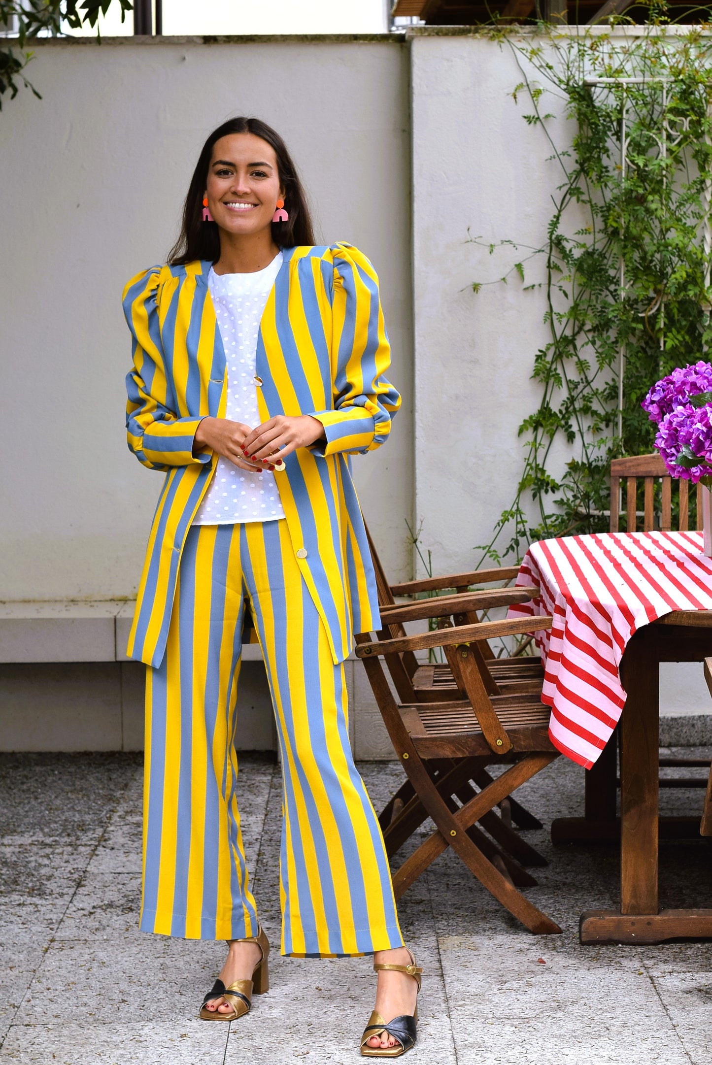 PANTALONES SOL - AMARILLO Y GRIS - PREORDER 16 MAYO