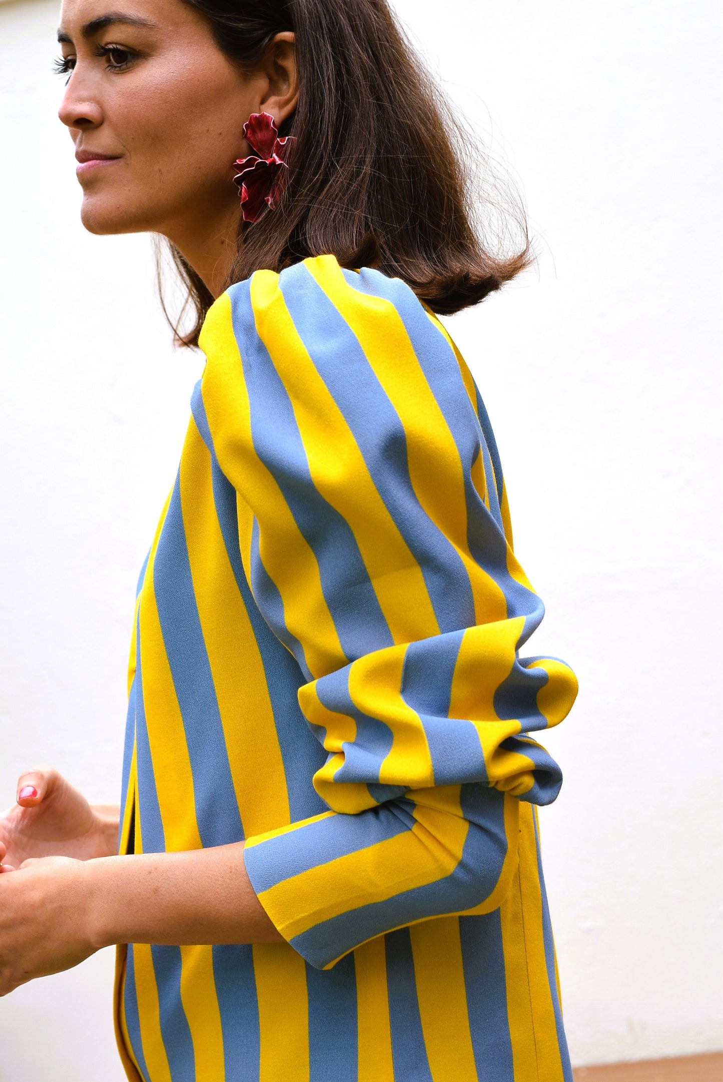 CHAQUETA FABIOLA - AMARILLA Y GRIS - PREORDER 21 MAYO