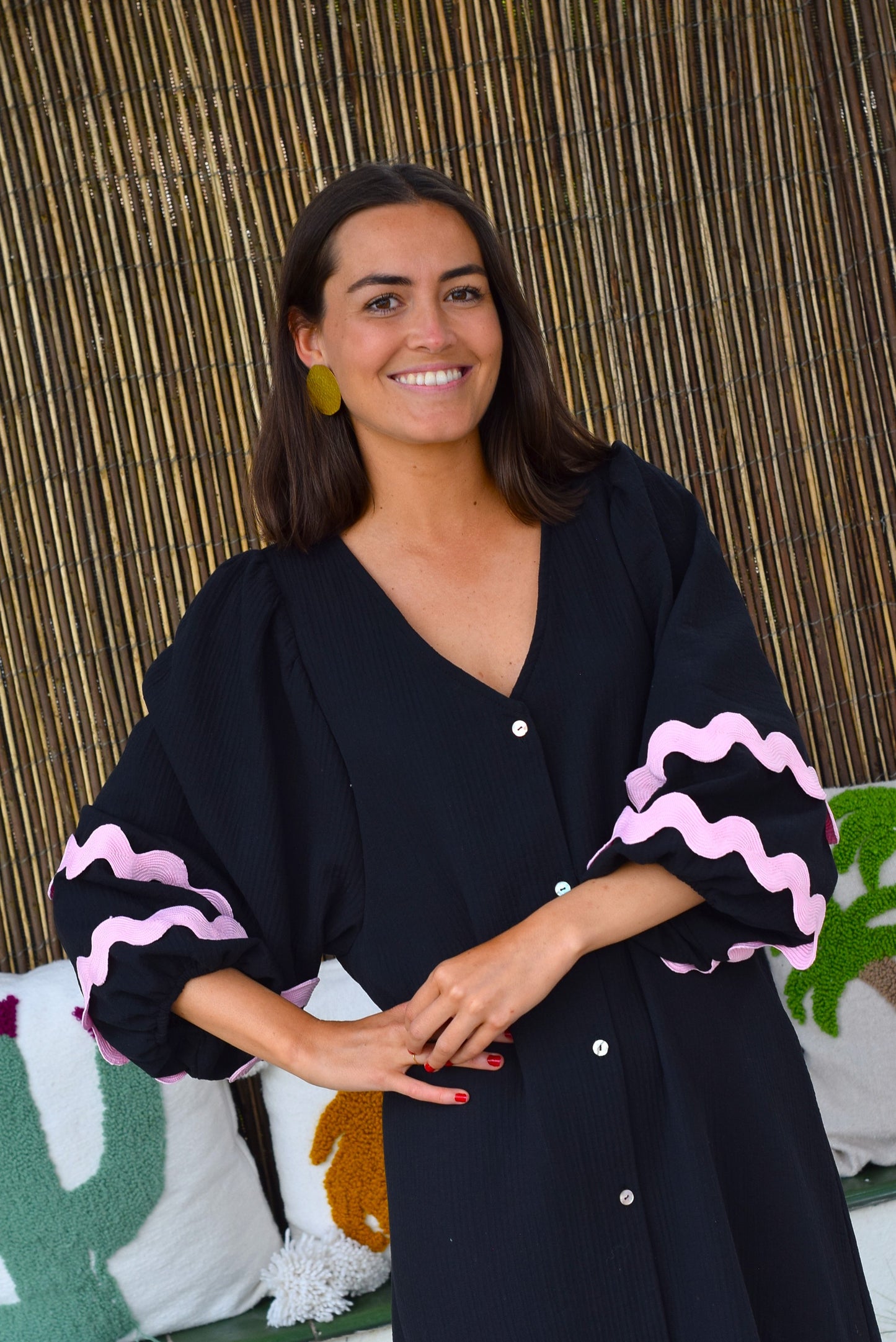 VESTIDO EUGENIA VERANO - NEGRO - PREORDER 21 MAYO