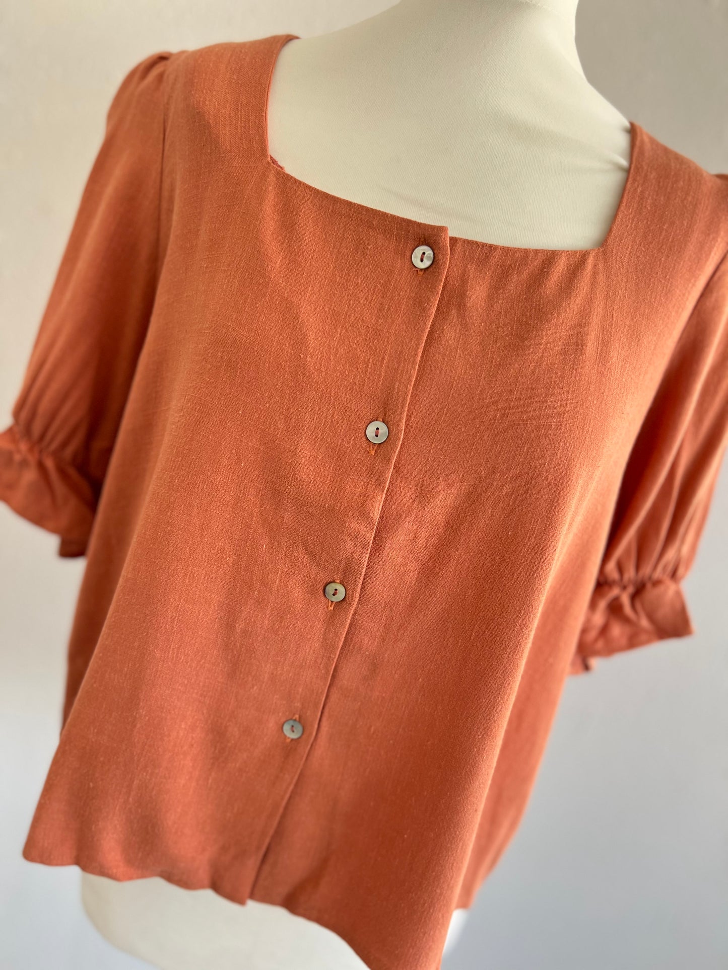 BLUSA CLAUDIA - LINO TEJA