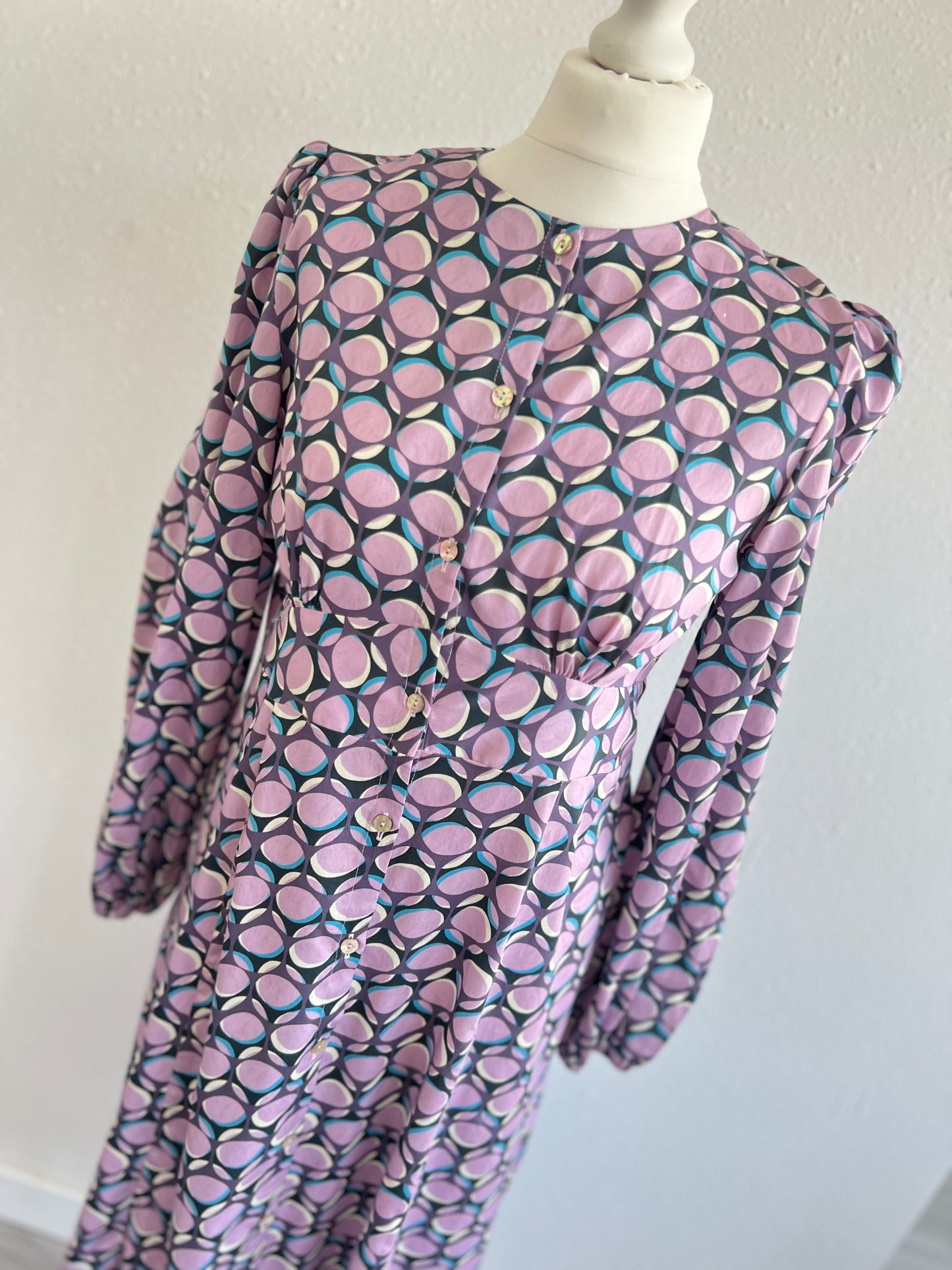 VESTIDO JIMENA - CIRCULOS MORADOS