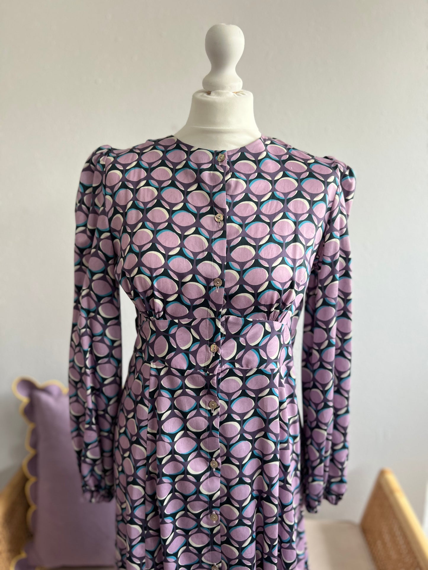 VESTIDO JIMENA MORADA TALLA S/M