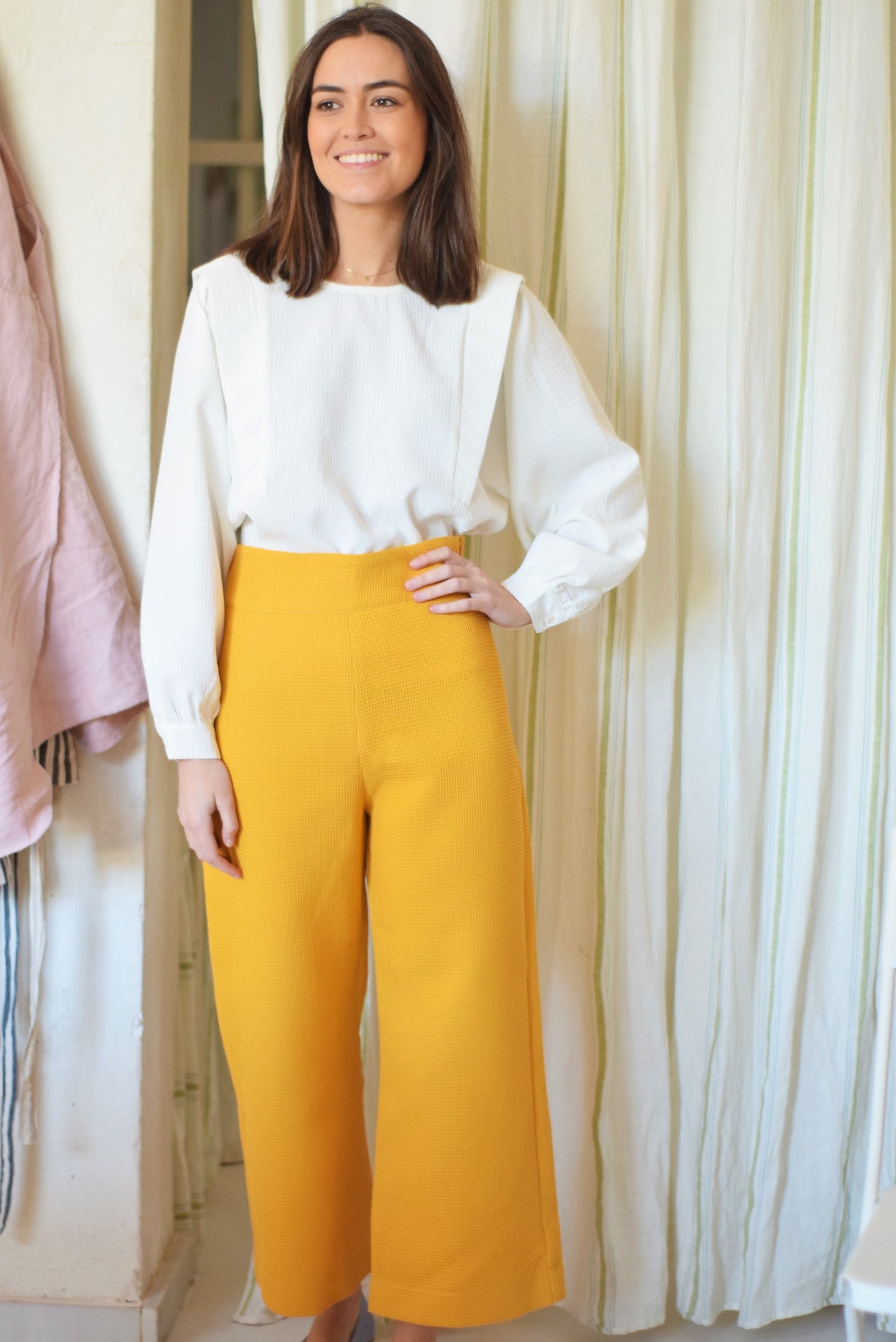 PANTALONES SOL - GOFRE AMARILLOS