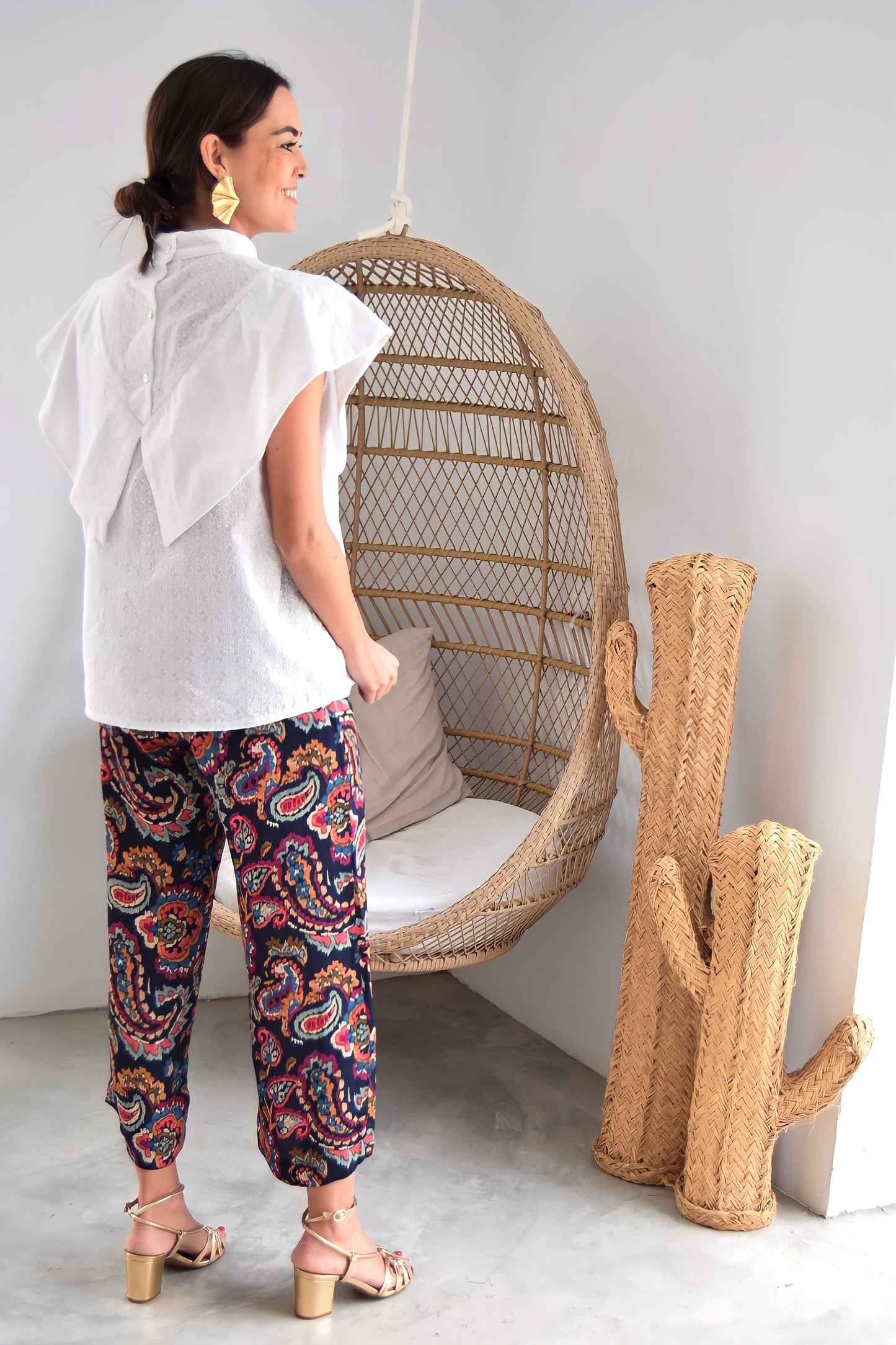SUN PANTS - YELLOW STRIPES
