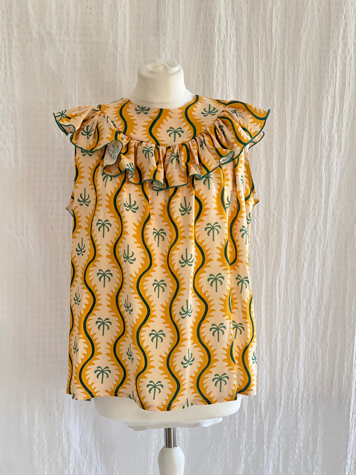 BLUSA CONSTANZA - PALMERAS AMARILLAS