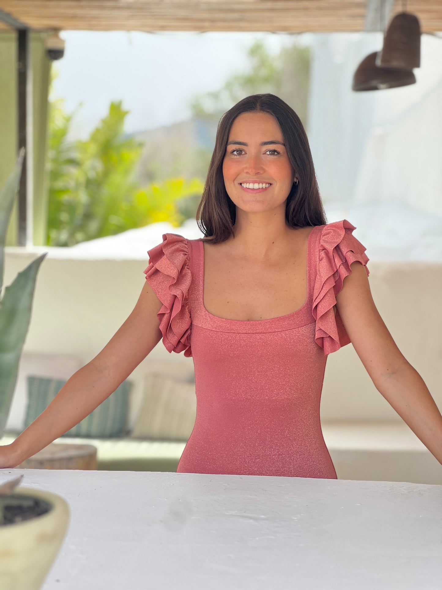 TRAJE DE BAÑO - CARMEN - ROSA