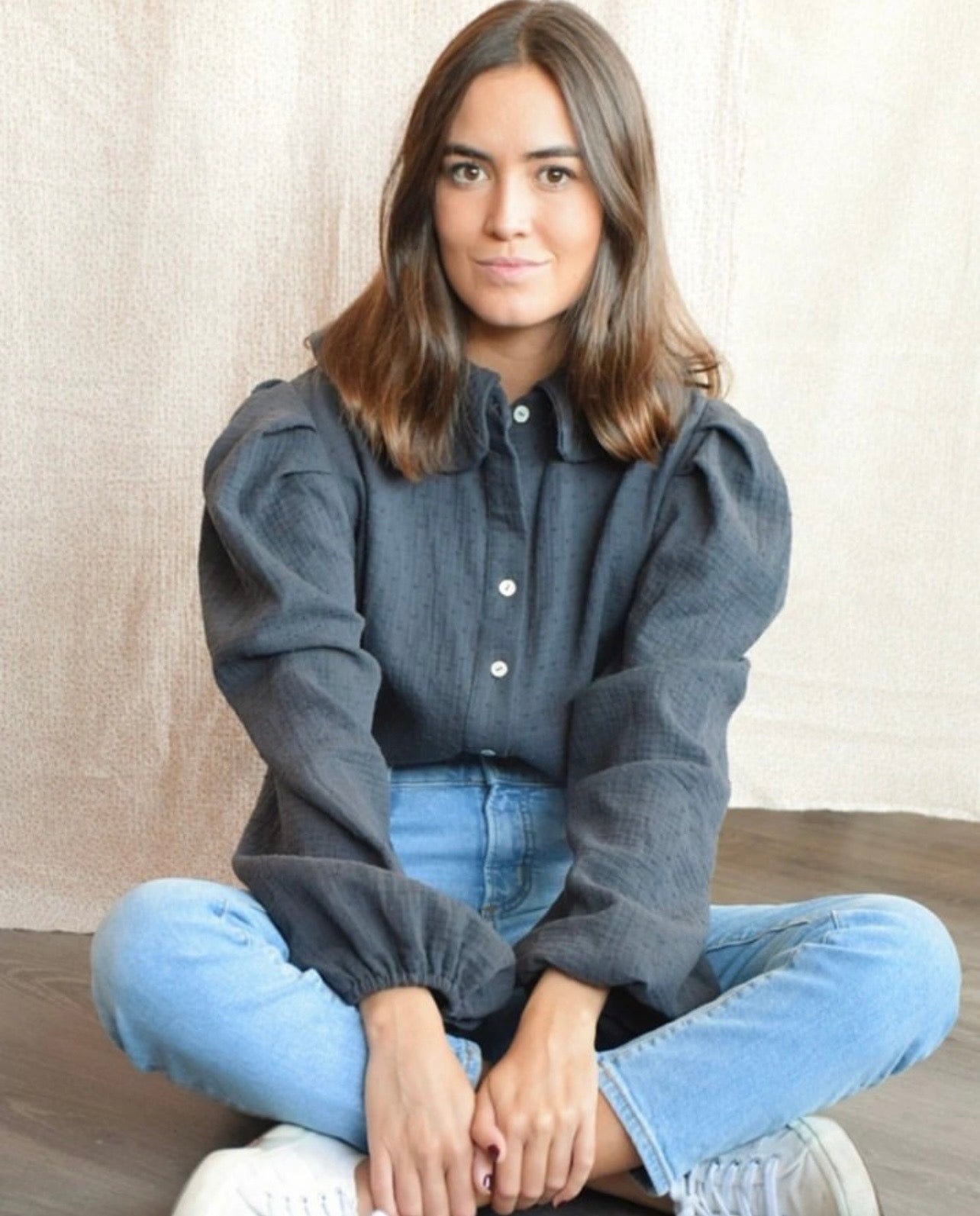 CAMISA JULIETA - PLUMETI GRIS