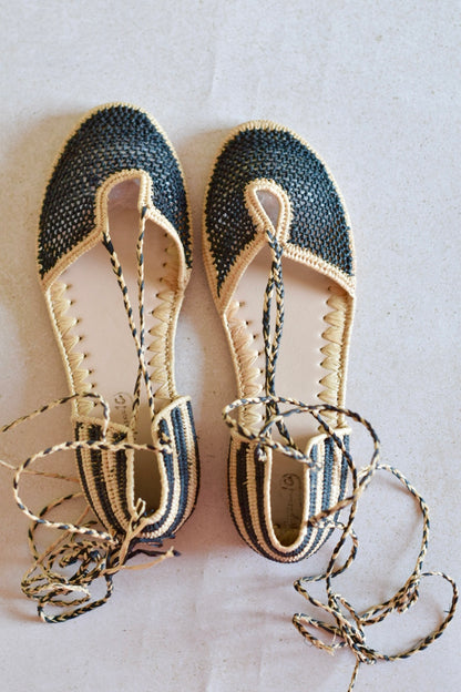 SANDALIAS TULUM - NEGRO Y CRUDO