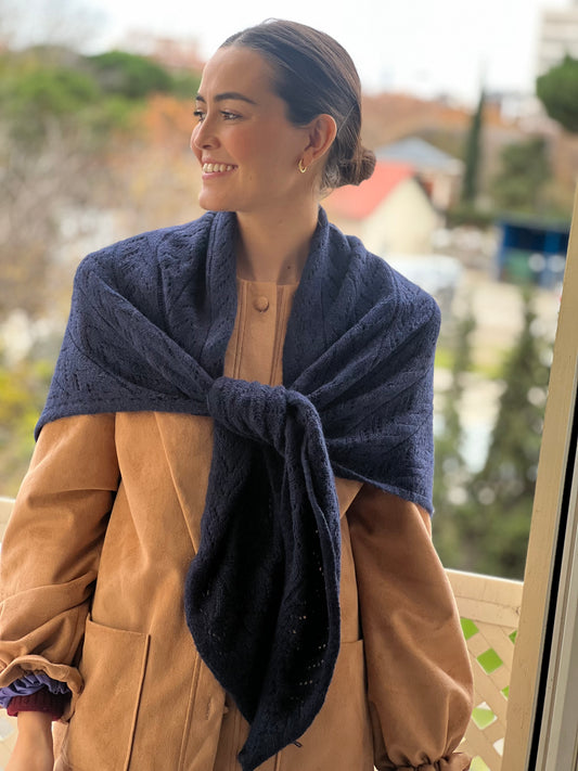 BANDANA CON BOLSA - MARINO