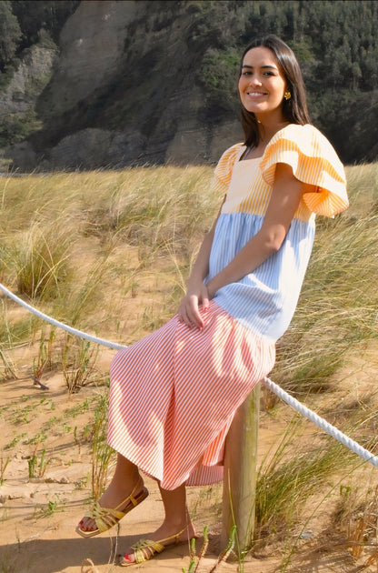 EMILIA DRESS - TRICOLOR -