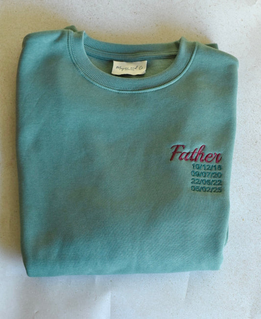 SUDADERA FATHER - PERSONALIZADA - VERDE