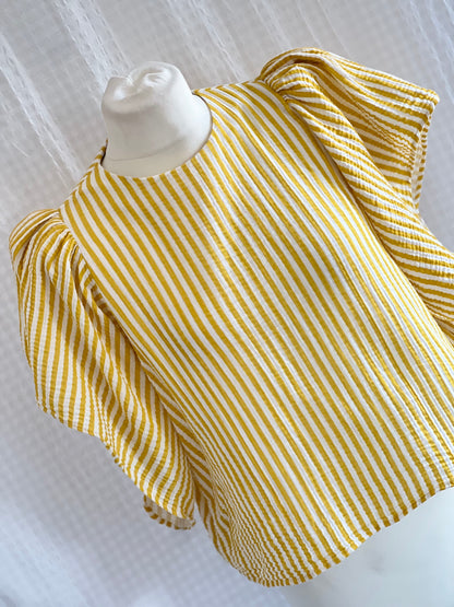 BLUSA FILIPA  - RAYAS AMARILLAS