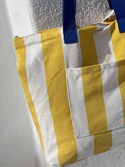 BOLSA CAROLA - RAYAS AMARILLAS