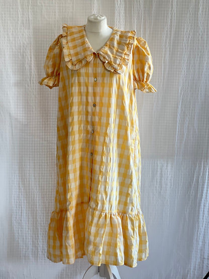 VESTIDO DANIELA - VICHY AMARILLO