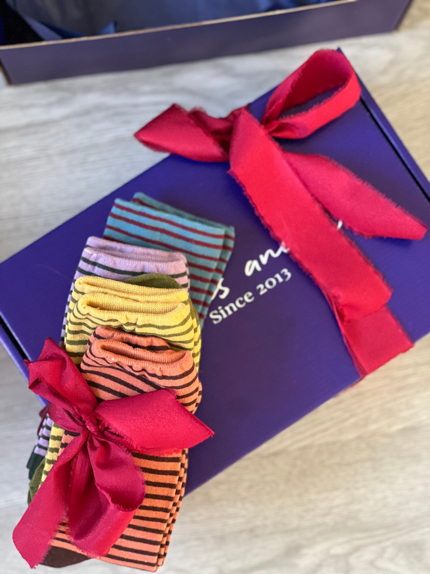 PACK OF 4 STRIPED SOCKS